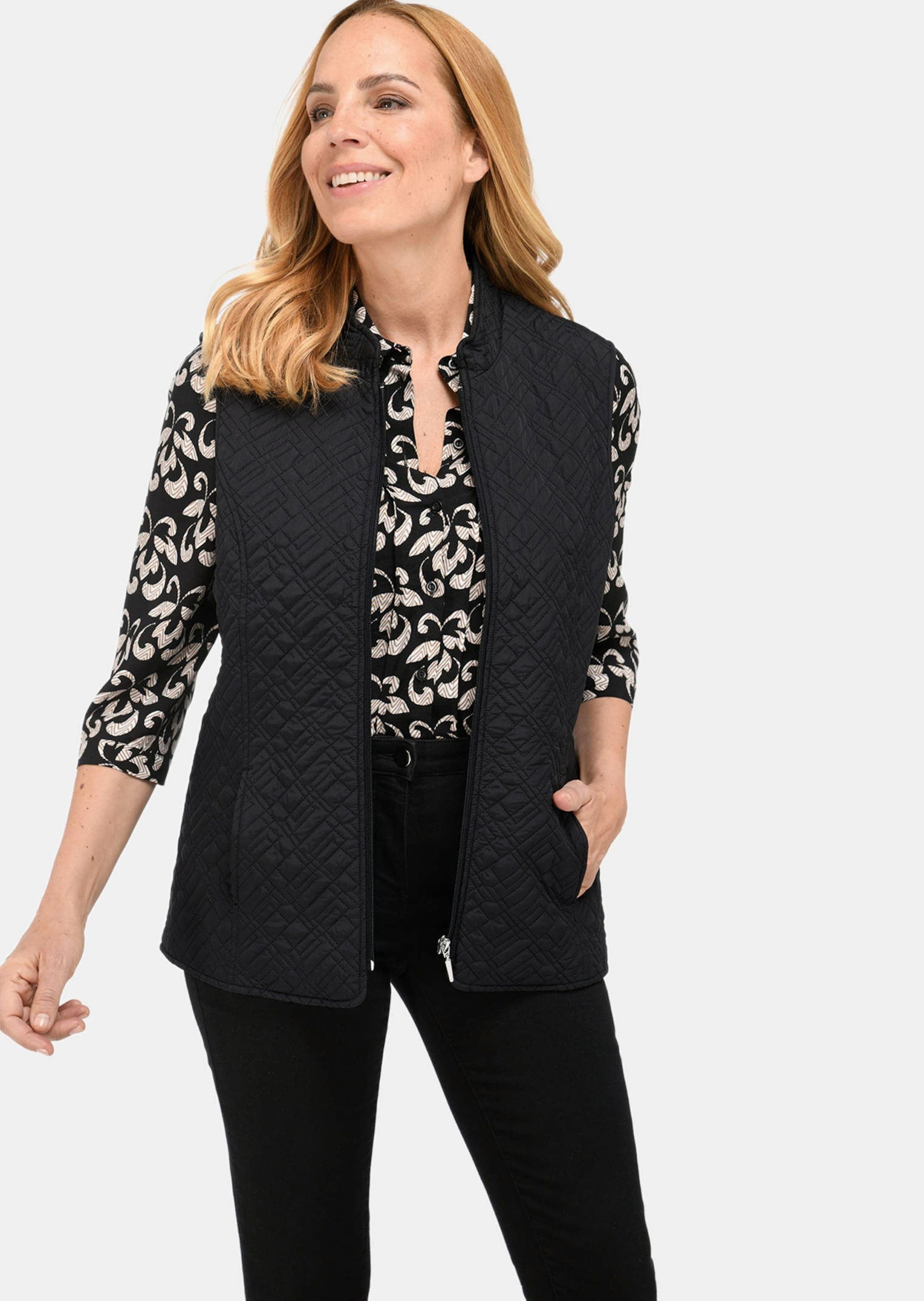 GOLDNER Kurzweste "Kurzgröße Leicht wattierte Steppweste" Ohne günstig online kaufen