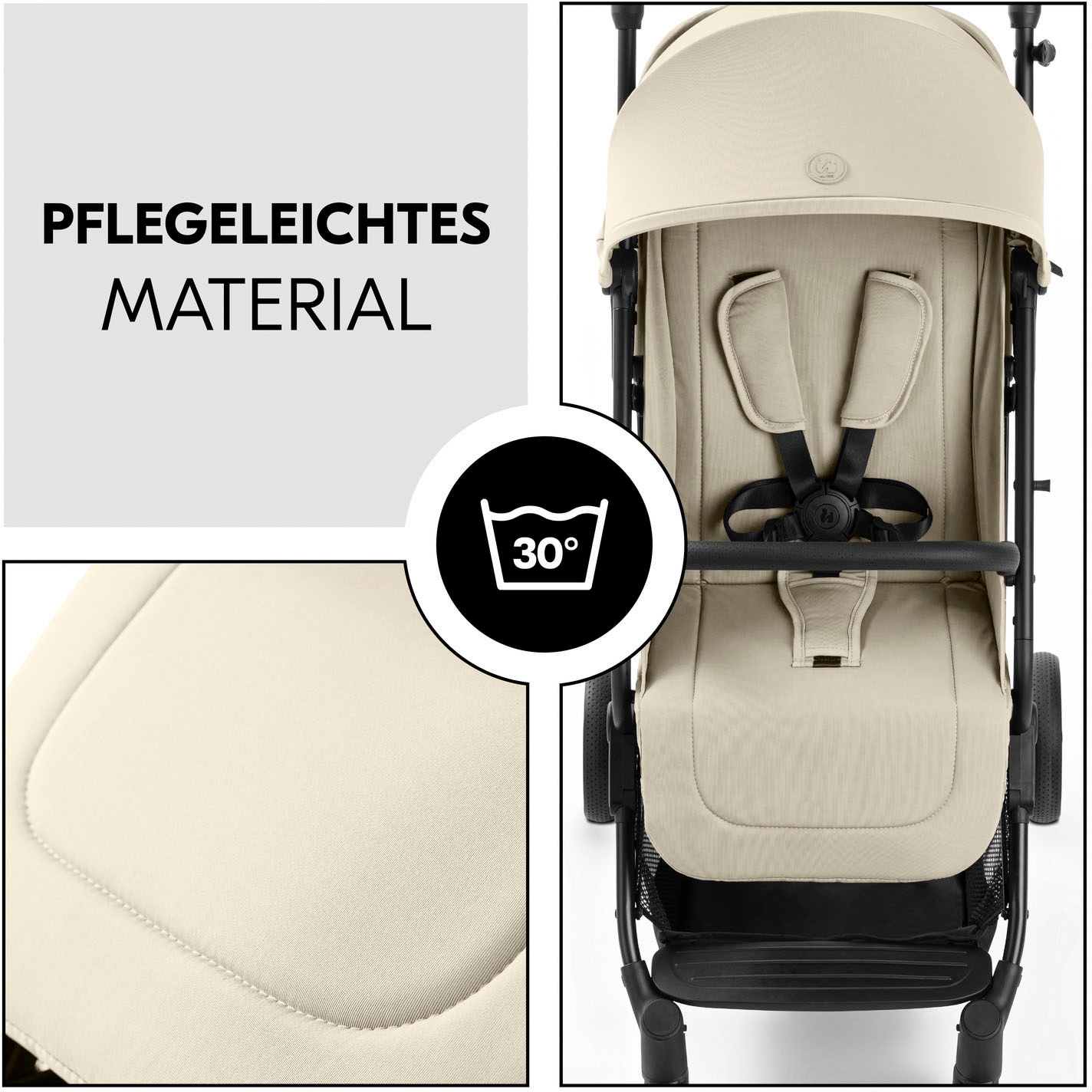 Hauck Kinder-Buggy »Travel N Care Plus Buggy, vanilla«, 22 kg