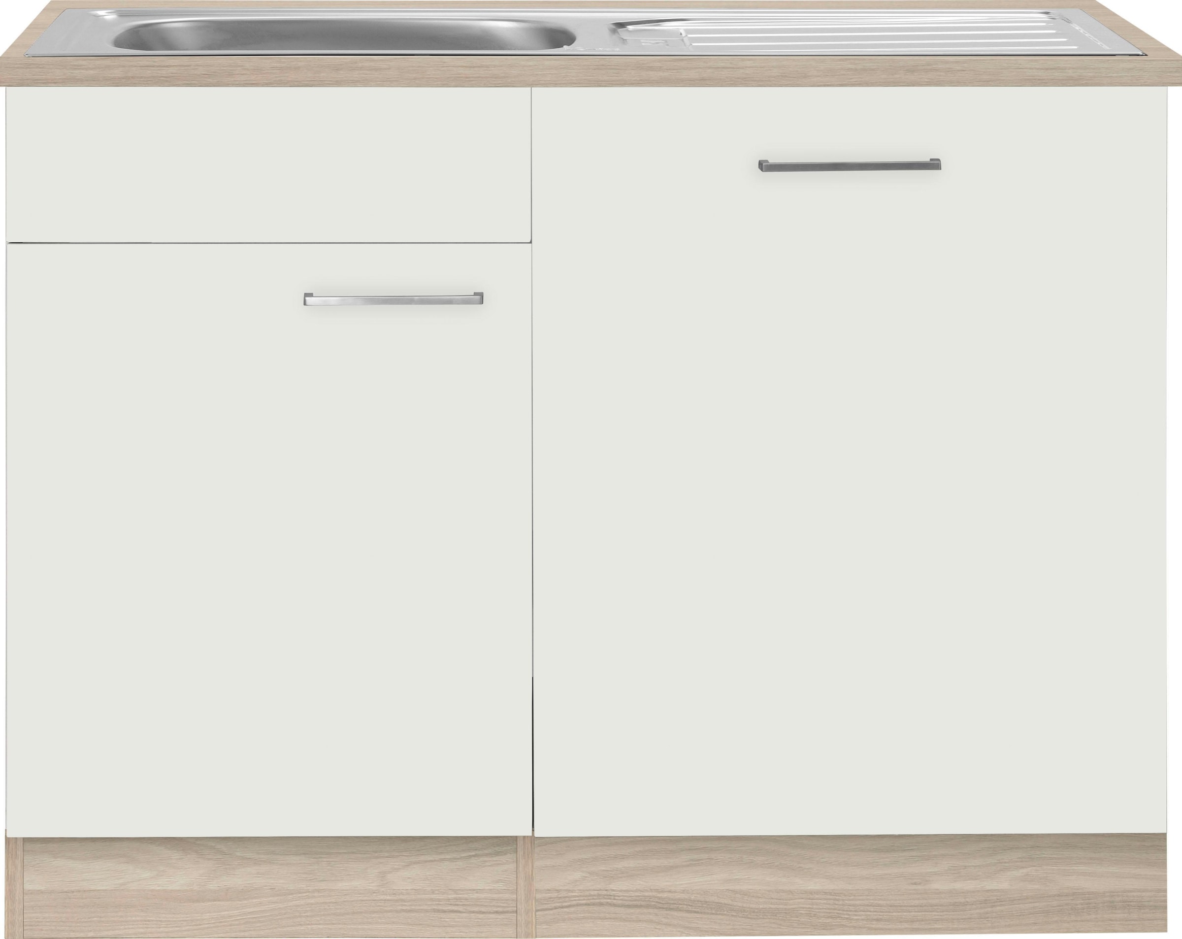 wiho Küchen Spülenschrank »Zell«, Breite 110 cm, inkl. Tür/Sockel für  Geschirrspüler bestellen | BAUR