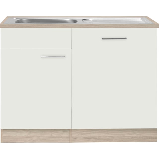 wiho Küchen Spülenschrank »Zell«, Breite 110 cm, inkl. Tür/Sockel für  Geschirrspüler bestellen | BAUR