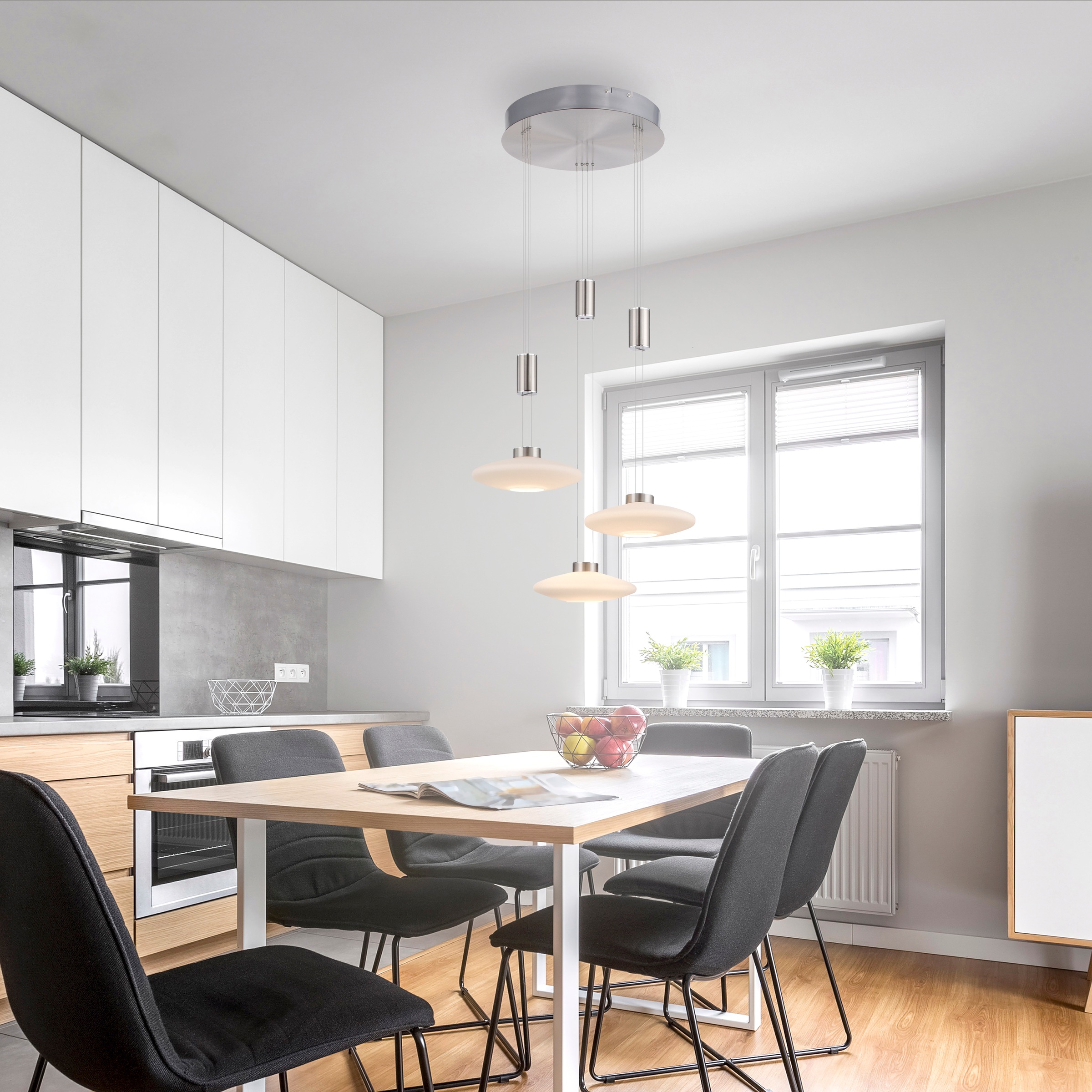 Paul Neuhaus Pendelleuchte "LAUTADA" LED-Board 1 Stk. Warmweiß LED, dimmbar günstig online kaufen