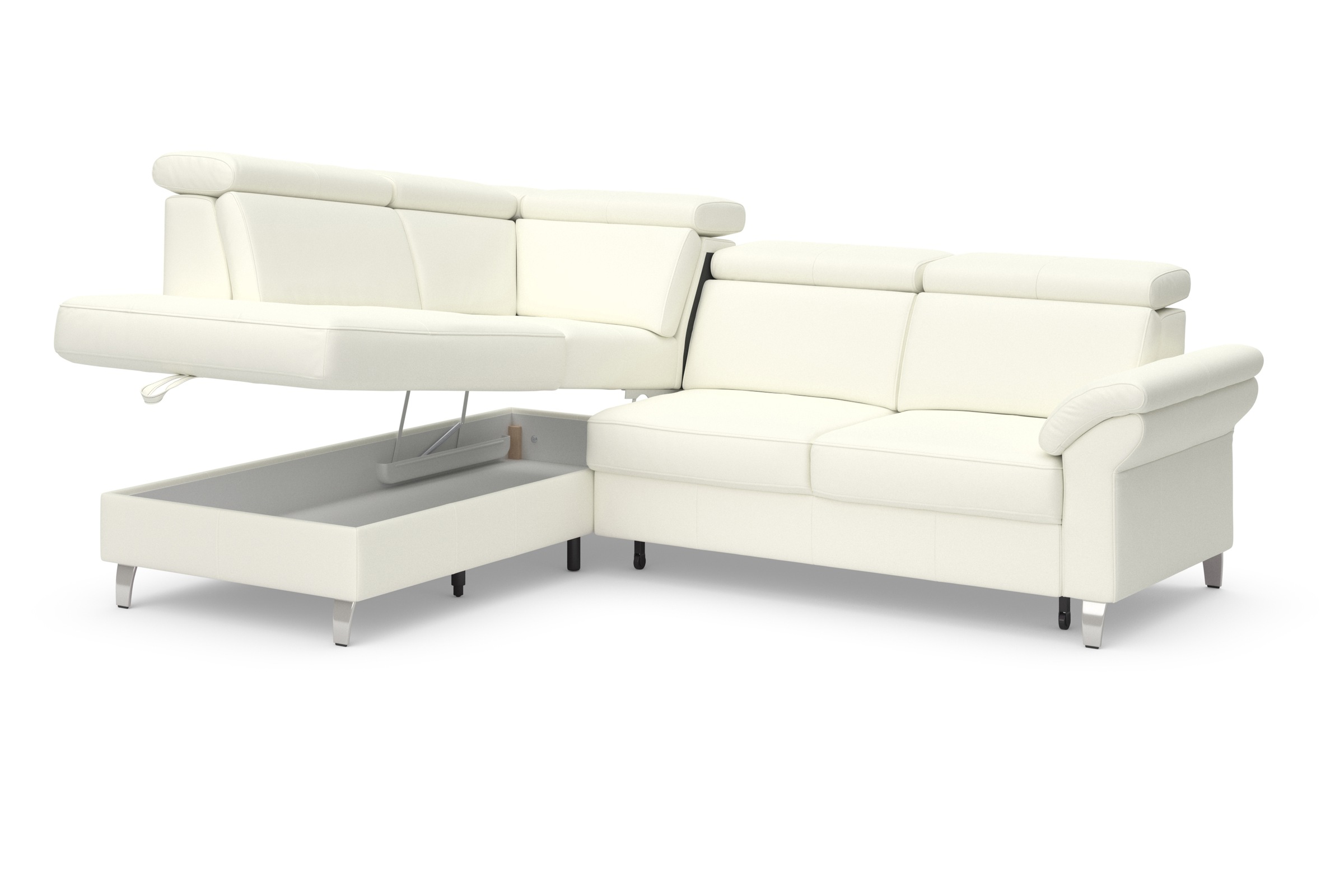 sit&more Ecksofa, inklusive Kopfteilverstellung, wahlweise mit Bettfunktion und Bettkasten