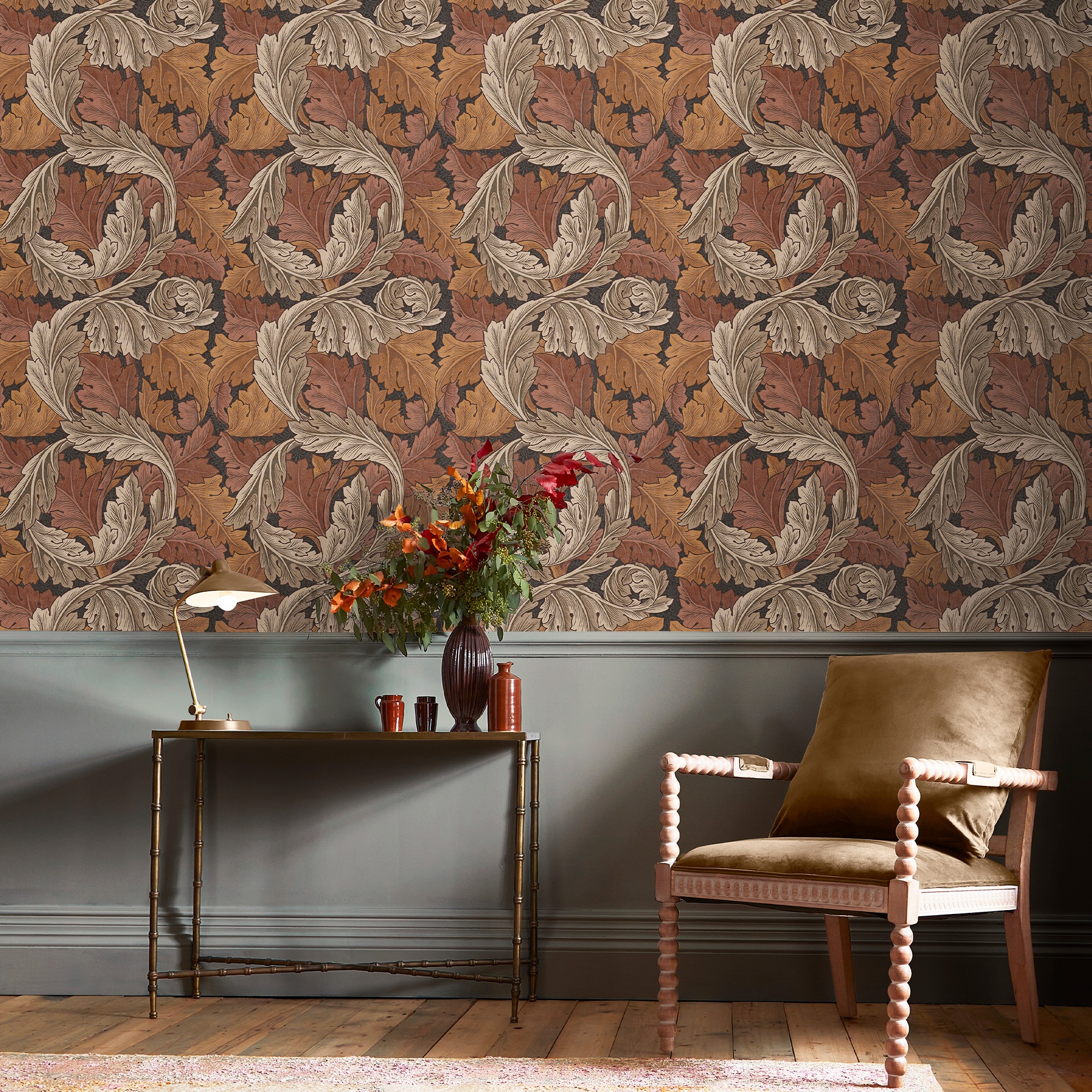 WILLIAM MORRIS AT HOME Vliestapete "Acanthus" Retro texturiert Design Tapeten