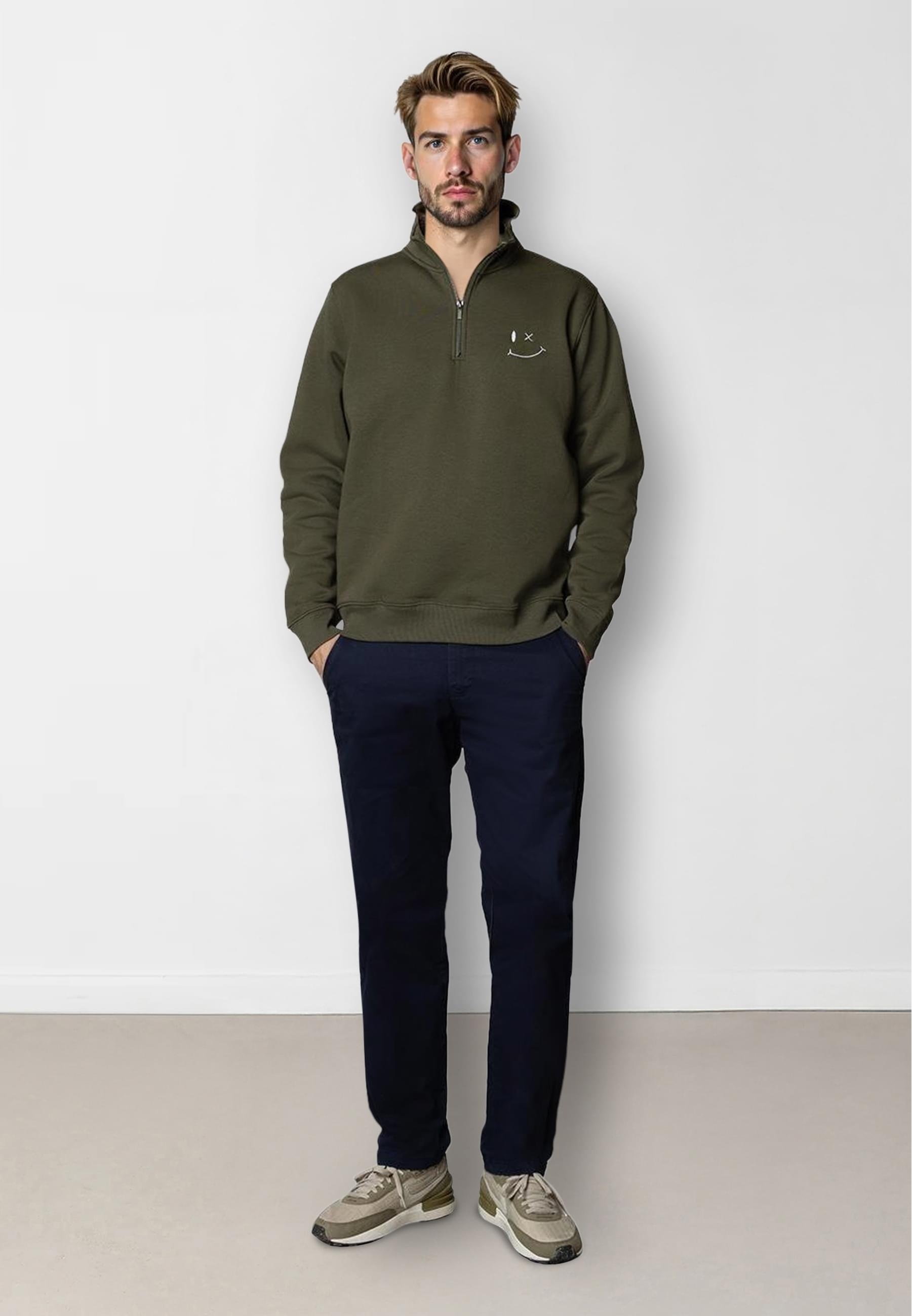 Clean Cut Copenhagen Sweater »Clean Cut Copenhagen Patrick Half-Zip Sweatshirt«, (1 tlg.)