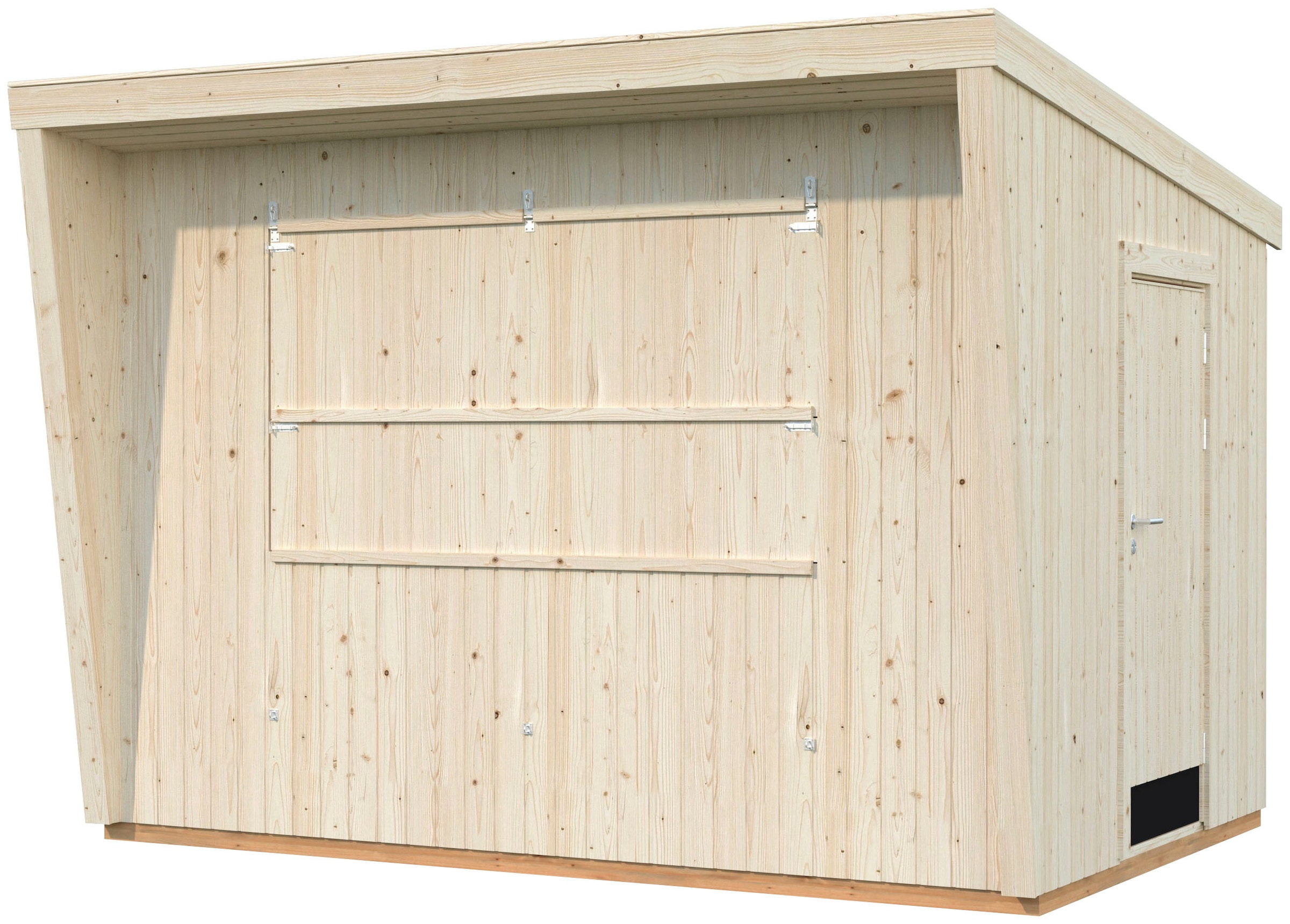 Palmako Gerätehaus »Kiosk Kira 7,7 m²«, BxTxH: 355x233x264 cm, witterungsbeständig