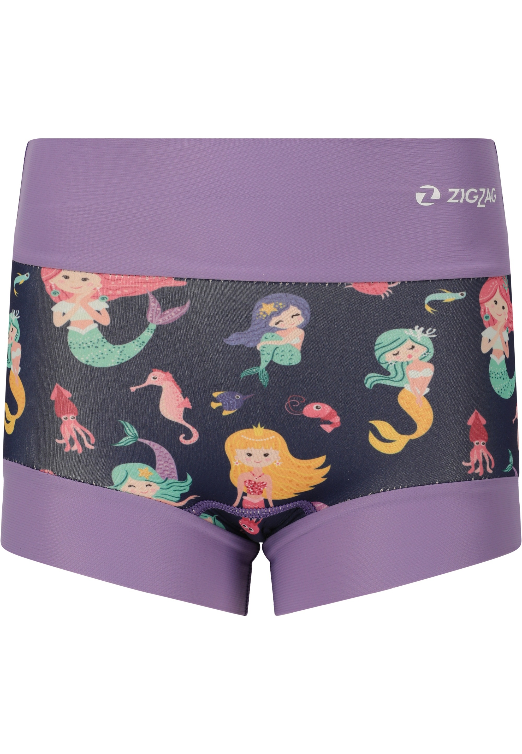 ZIGZAG Kinder Badehose "Lamai"dunkellila, Gr. S, mehrfarbig, 50% Synthetik, 50% Polyester, Badehosen, aus elastischem Neoprenmaterial