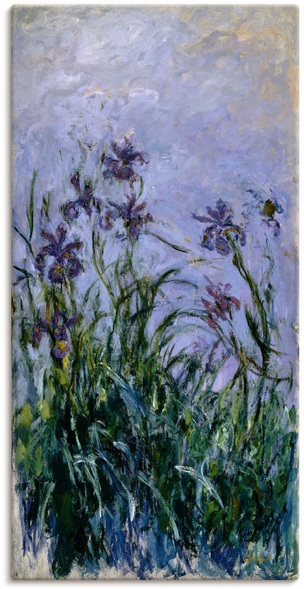 Artland Leinwandbild "Iris. 1914-17", Blumen, (1 St.), auf Keilrahmen gespannt