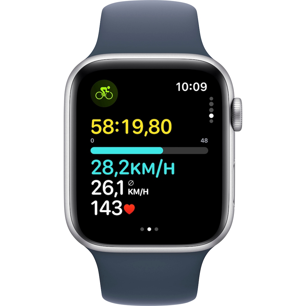 Apple Smartwatch »Watch SE GPS 44 mm Aluminium M/L«, (Watch OS 10 Sport Band)