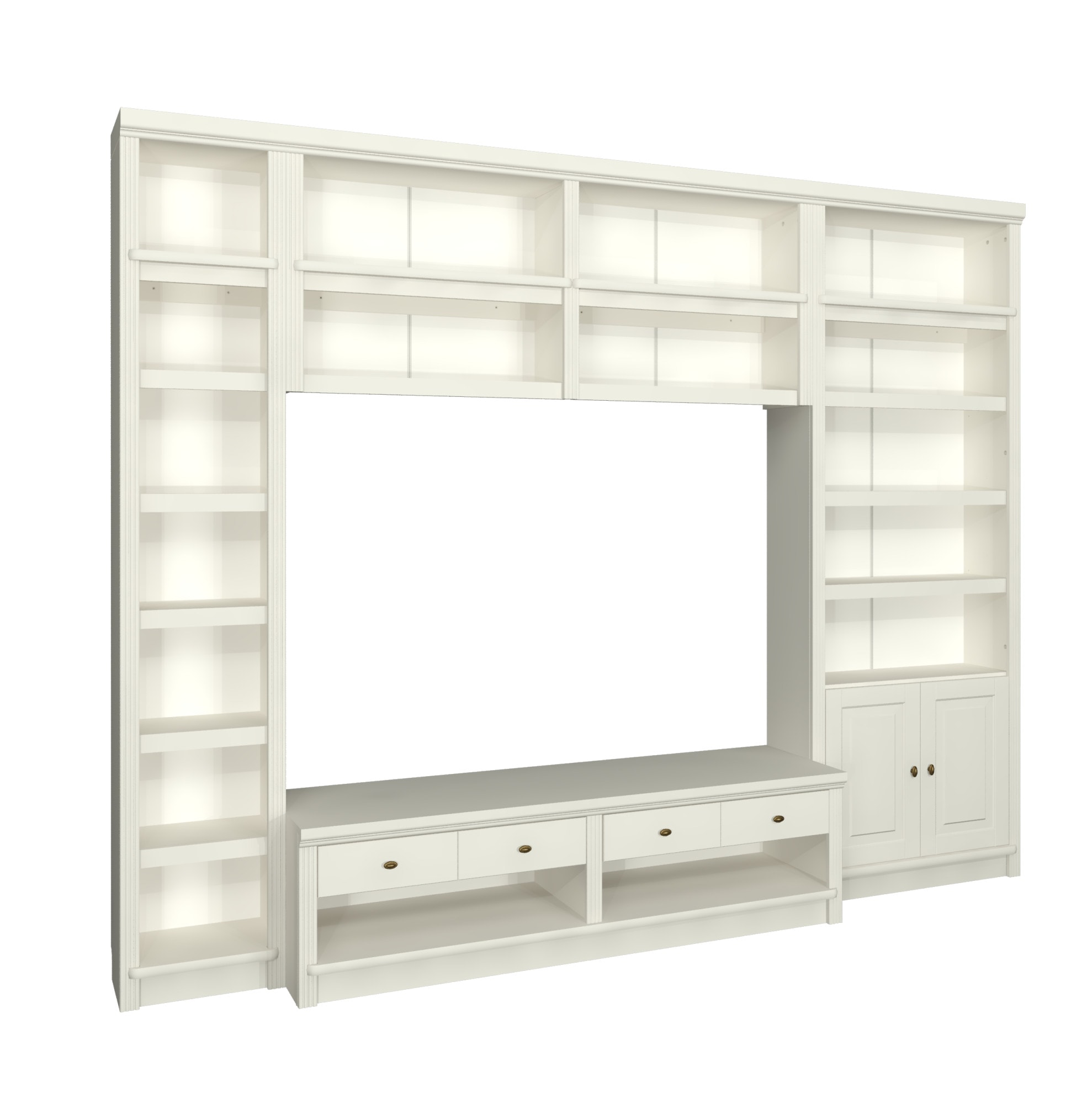 OTTO home Wohnwand "Soeren, 1 Standregal, 1 Wandregal, 1 TV-Lowboard, 1 Bücherregal" Set, 4 Stk. tlg.