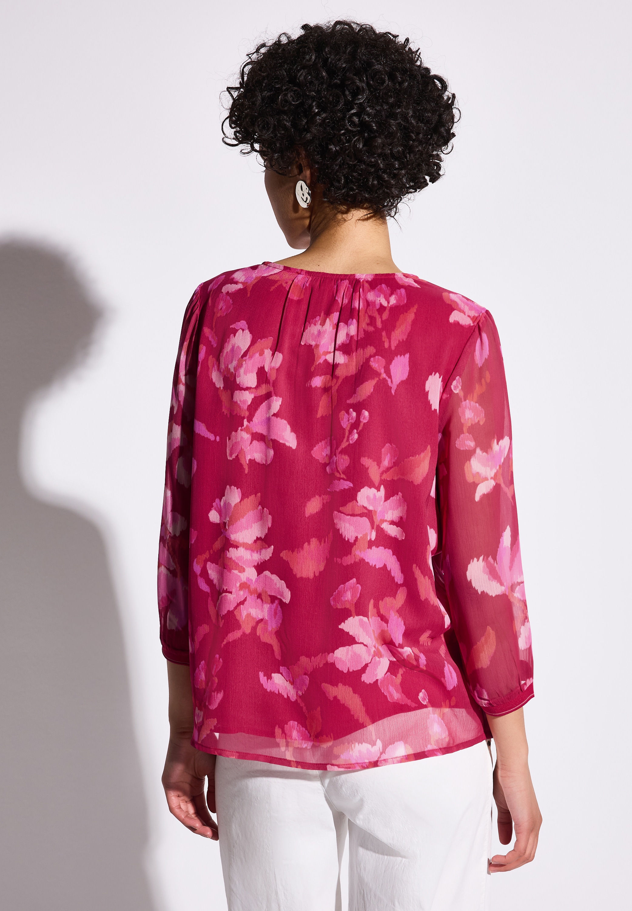 STREET ONE Chiffonbluse, mit All-Over Print