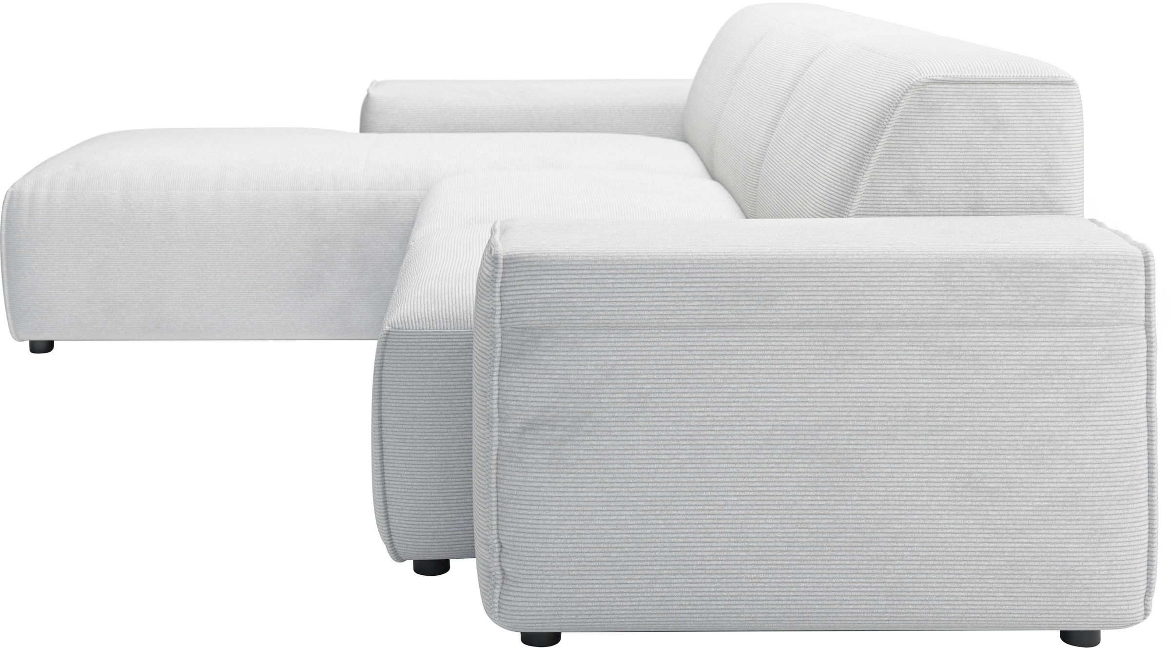 andas Ecksofa »Glimminge L-Form auch in Breitcord, Feincord + Easy care-Bezug,«, Breite 264, Zierkissen