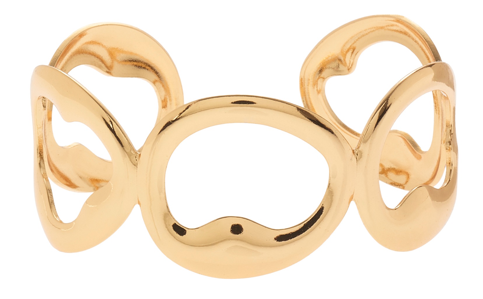 French Connection Armreif "offener Armreif" NEU Armschmuck aus vergoldetem Edelstahl