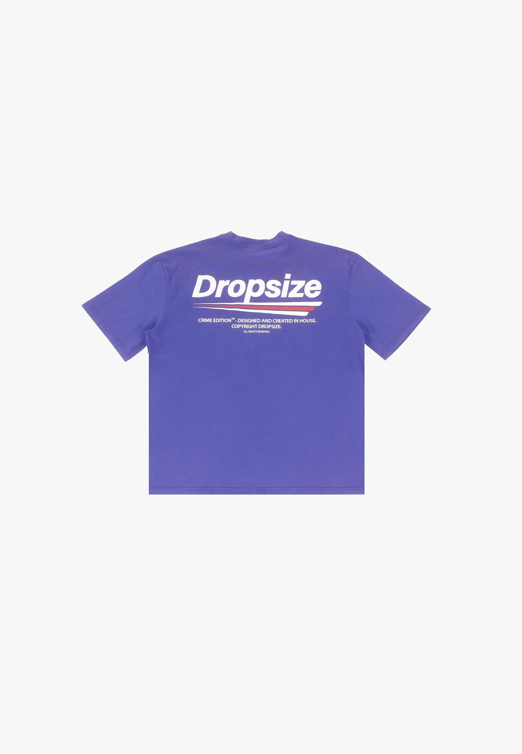 Dropsize T-Shirt "Dropsize HEAVY OVERSIZE THREE LINES BLUE T-SHIRT" 1 Stk. günstig online kaufen