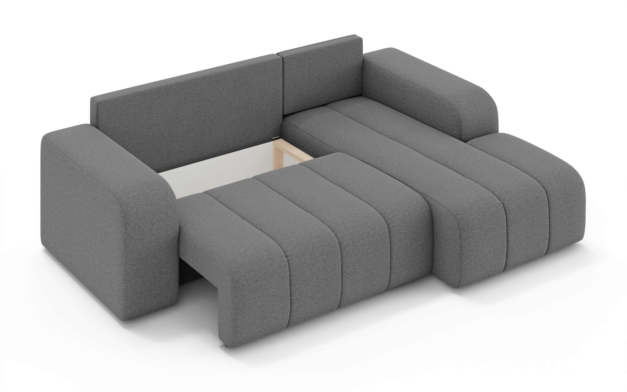 INOSIGN Ecksofa »CASSY L-Form, Schlafsofa mit Bettkasten, Maße B/T/H: 245/165/88 cm«, mit 2 Rückenkissen, Recamiere rechts oder links bestellbar