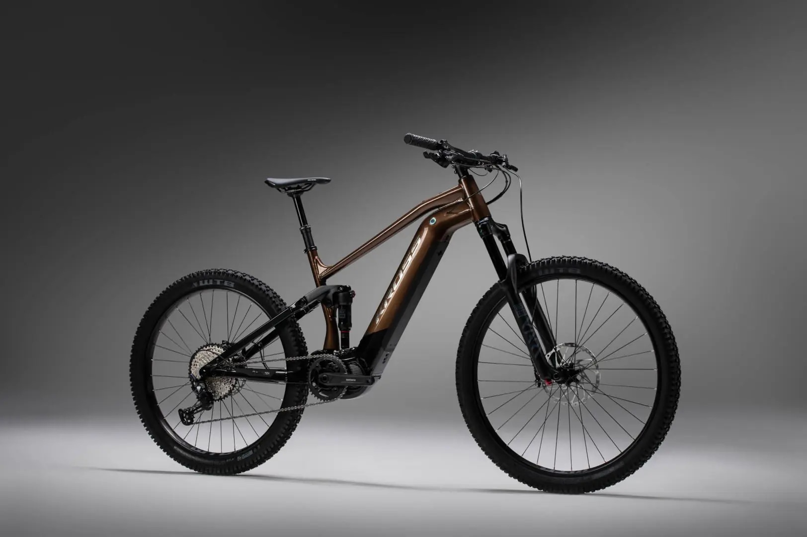 Kross »KROSS E-MTB Fully 29" Grist Boost 3.0 braun 12 Gänge« 12 Gang Shimano DEORE SLX M7100 Schaltwerk Kettenschaltung Mittelmotor 250 W Pedelec, Elektrofahrrad für Damen und Herren, MTB