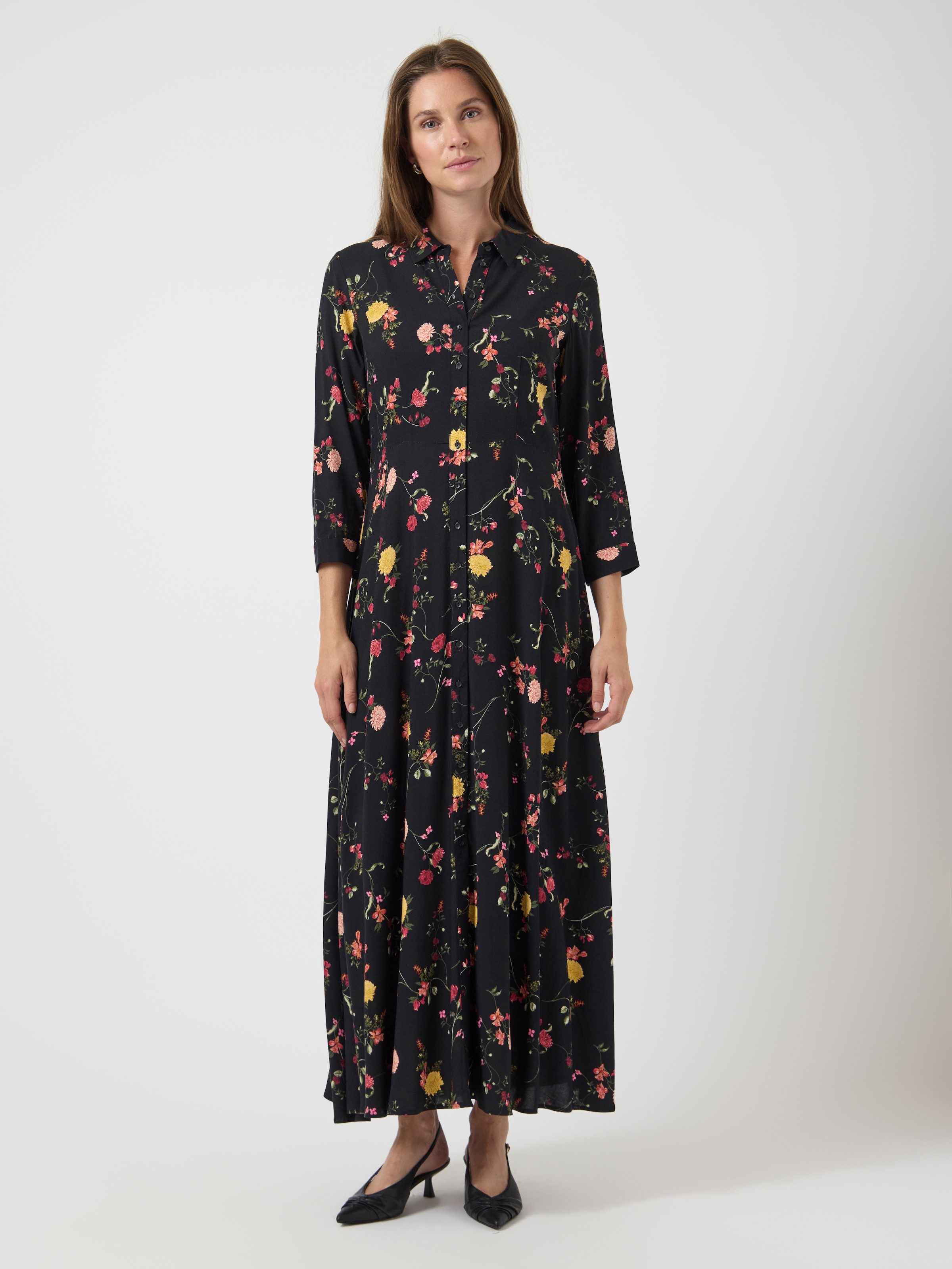 Y.A.S Hemdblusenkleid »YASSAVANNA LONG SHIRT DRESS« Viskose, loose fit