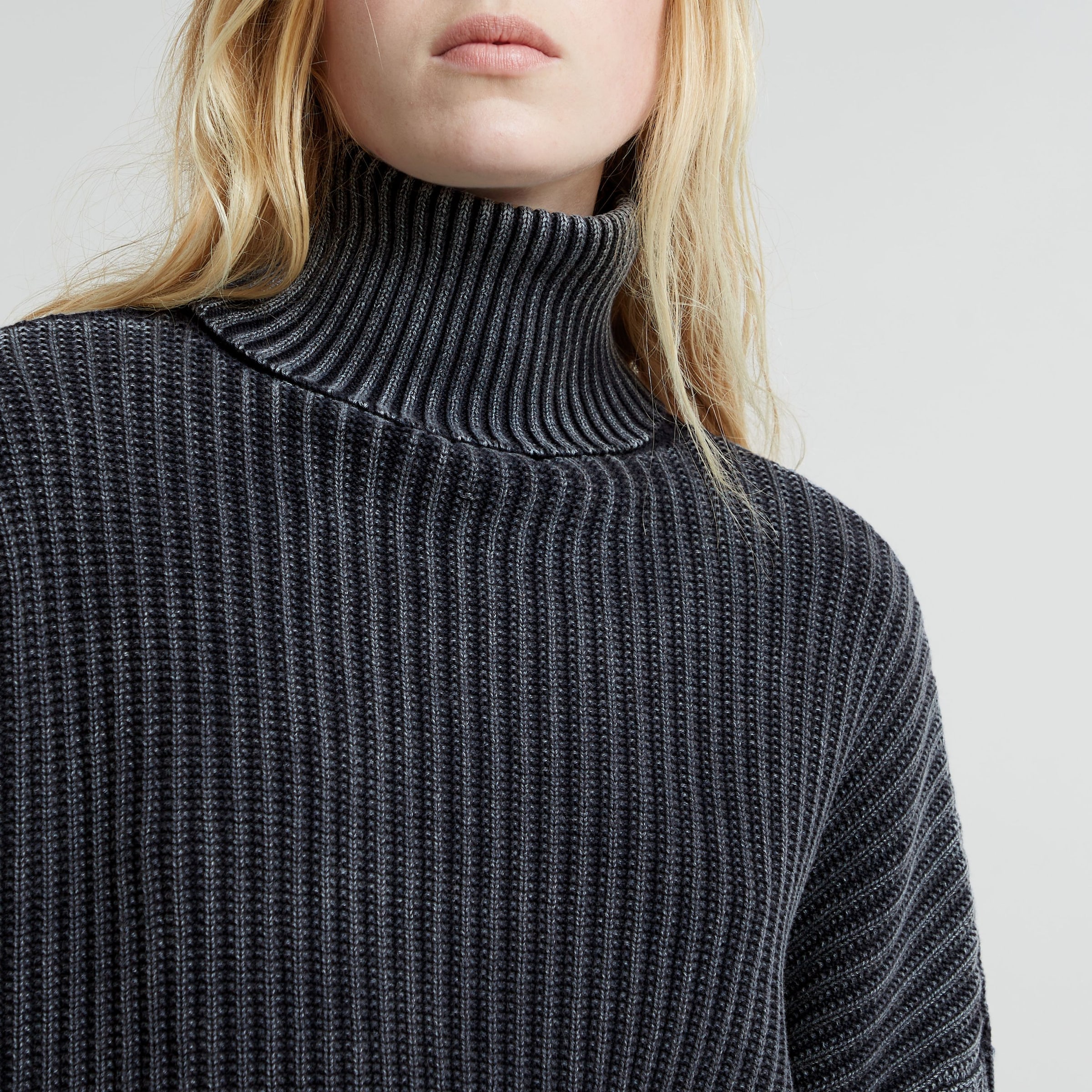 G-STAR Strickpullover »Loose Overdyed Turtle Knit wmn«