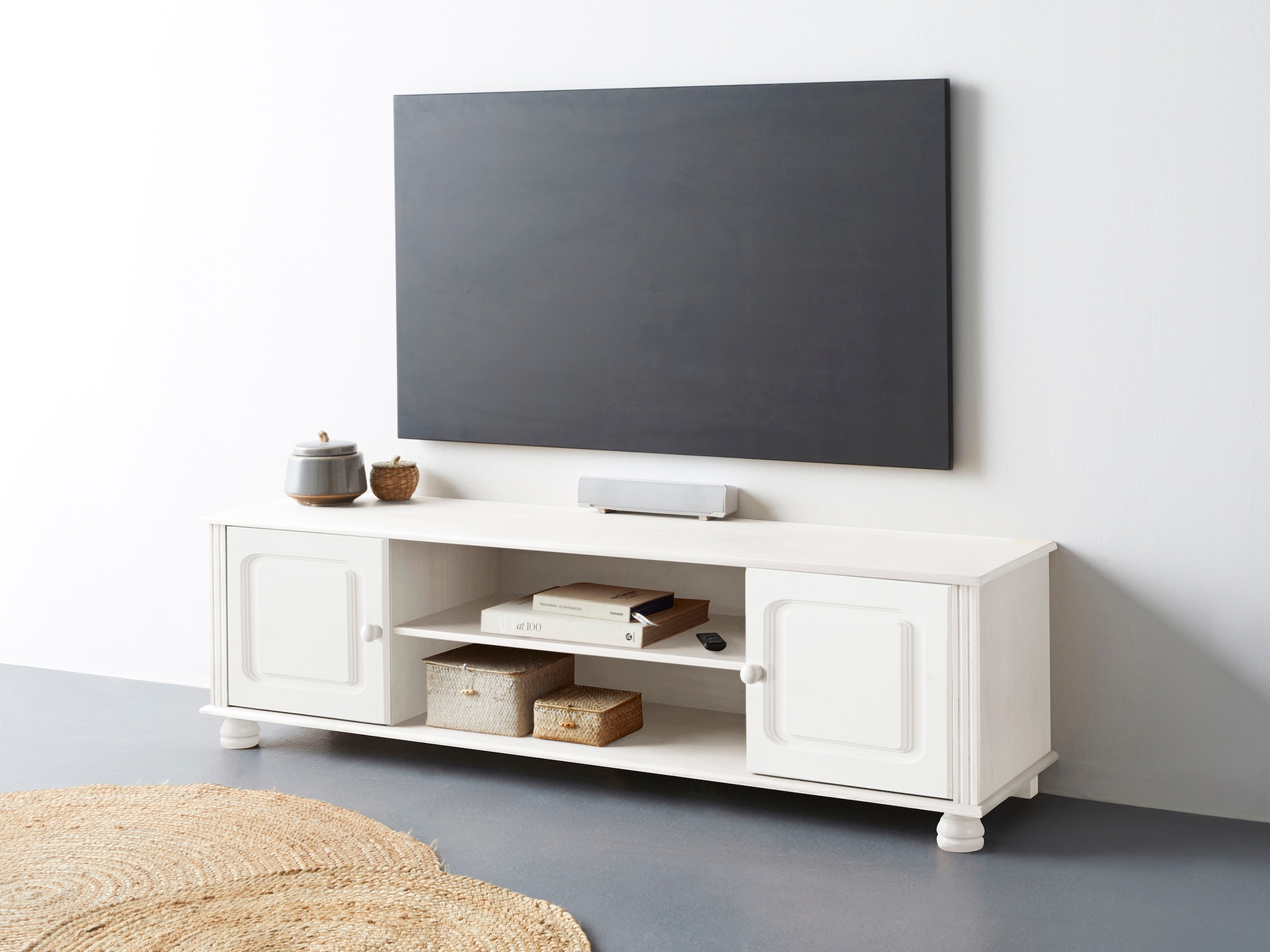 OTTO home Lowboard "Mette" Kommode mit Kabeldurchführung und einem Einlegeboden