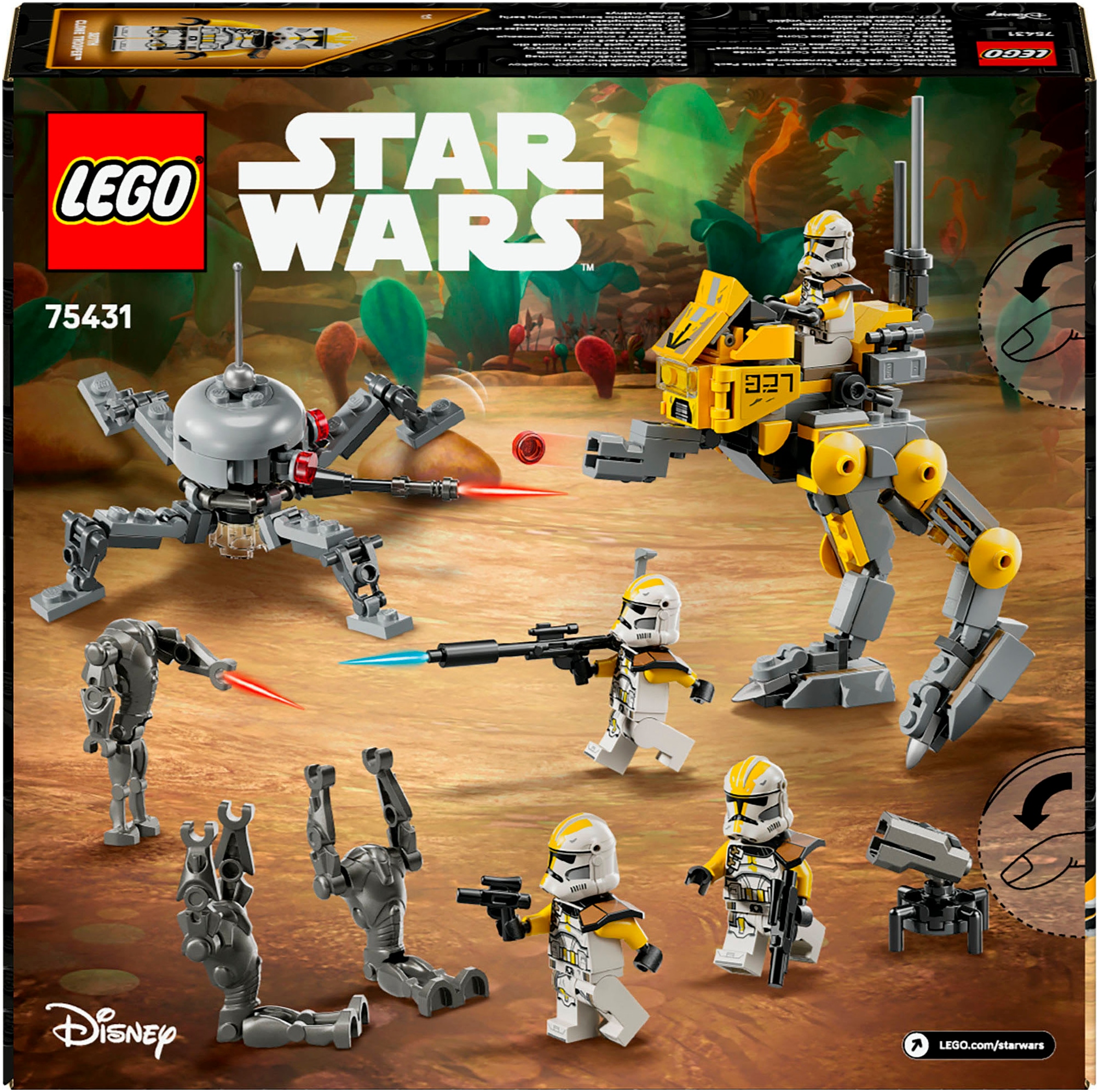 LEGO® Konstruktionsspielsteine »Klonsoldaten des 327. Sternenkorps Battle Pack (75431)«, (258 St.), LEGO Star Wars™; Made in Europe