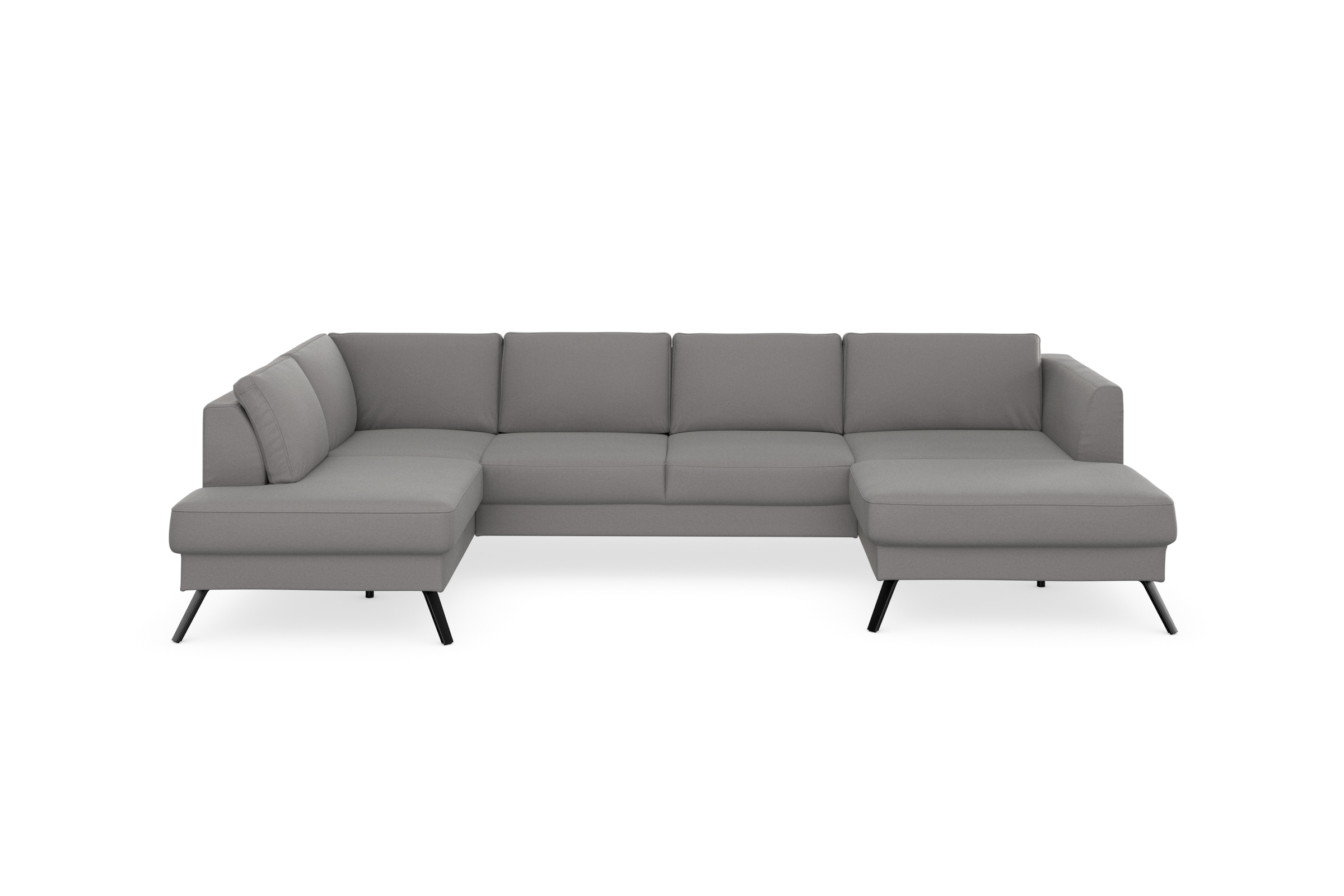 sit&more Wohnlandschaft »Lindholm U-Form«, mit Sitztiefenverstellung und Federkern