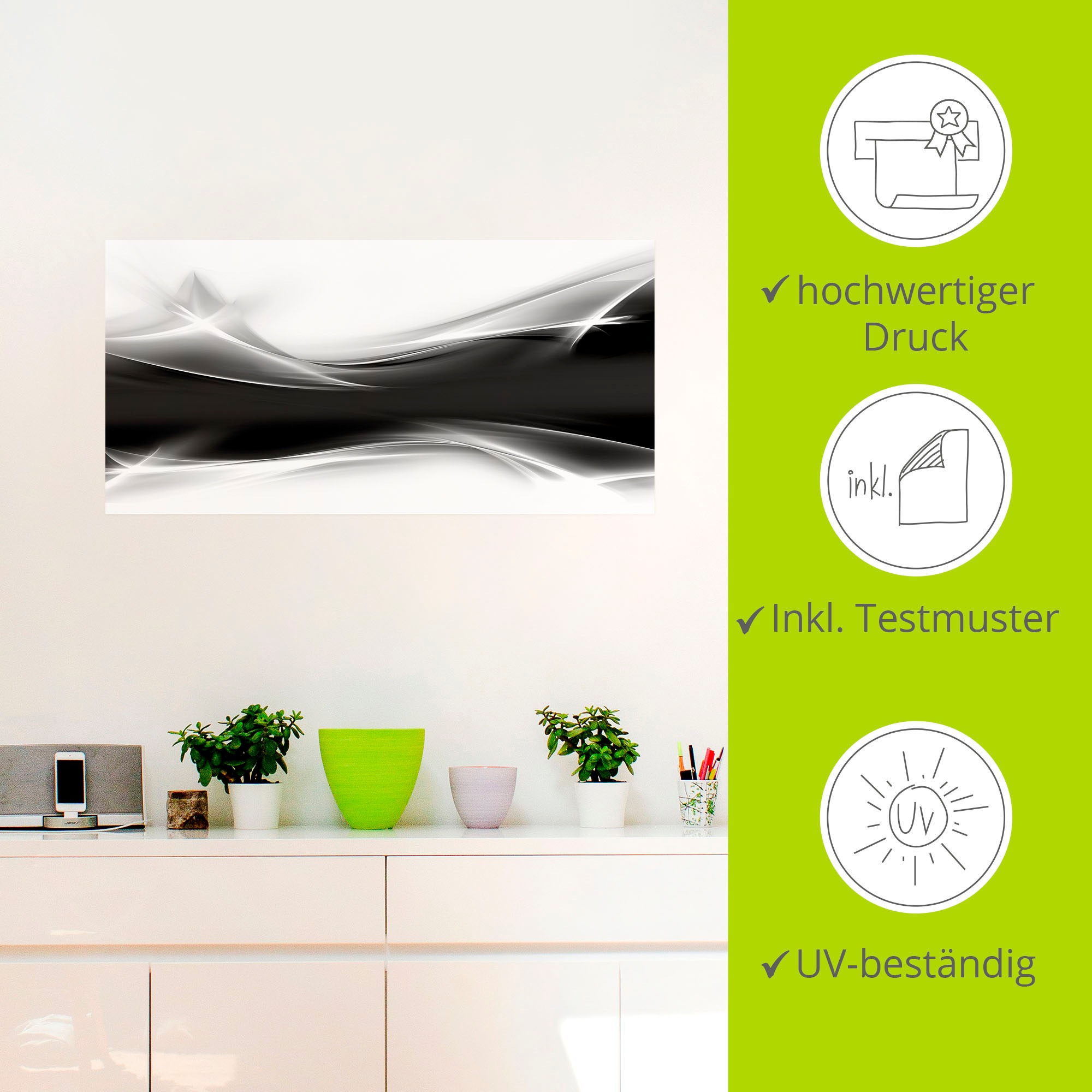 Artland Wandbild »Kreatives Element«, Gegenstandslos, (1 St.), als Alubild, Outdoorbild, Leinwandbild, Poster, Wandaufkleber