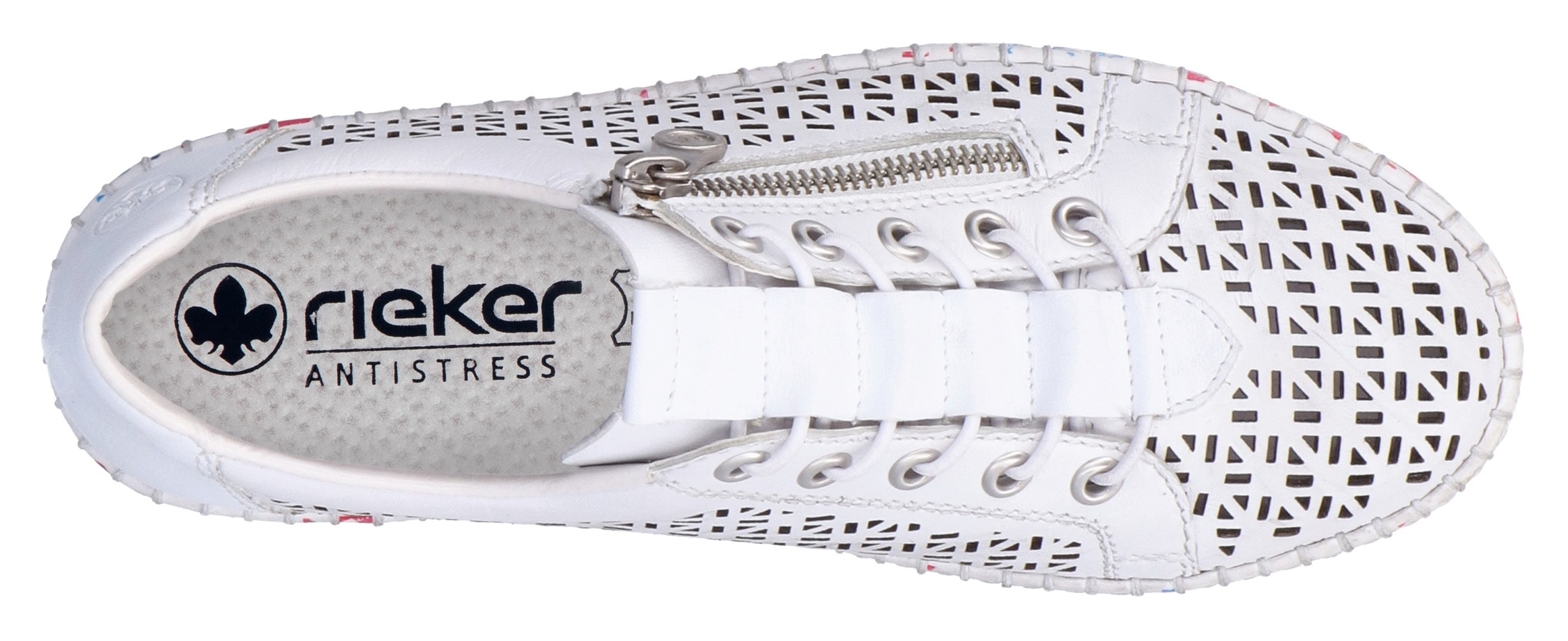 Rieker Slip-On Sneaker, Halbschuh, Freizeitschuh, Schlupfschuh mit Gummizug