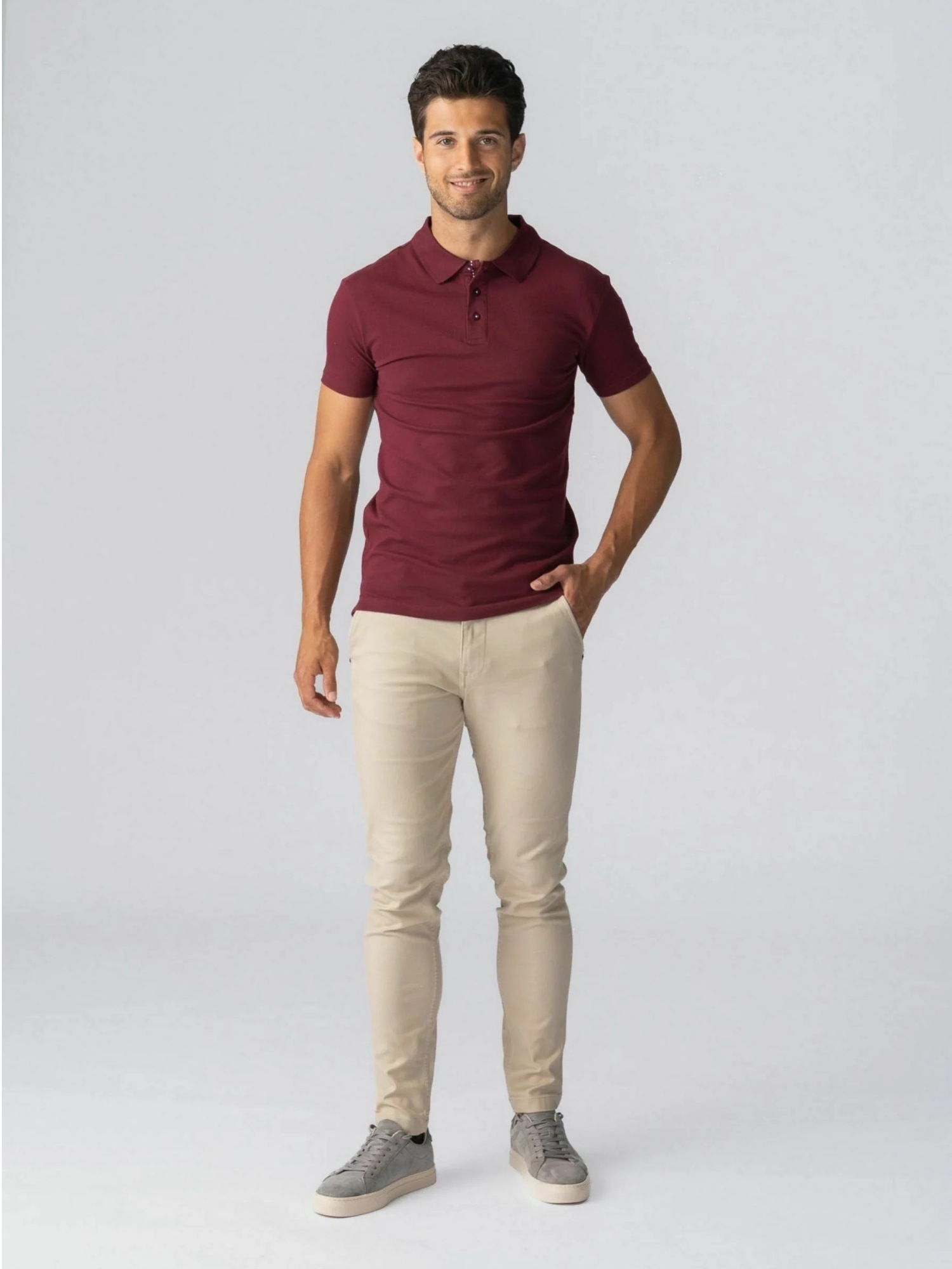 TeeShoppen Kurzarmhemd »TEESHOPPEN Polo shirt Muscle Polo«