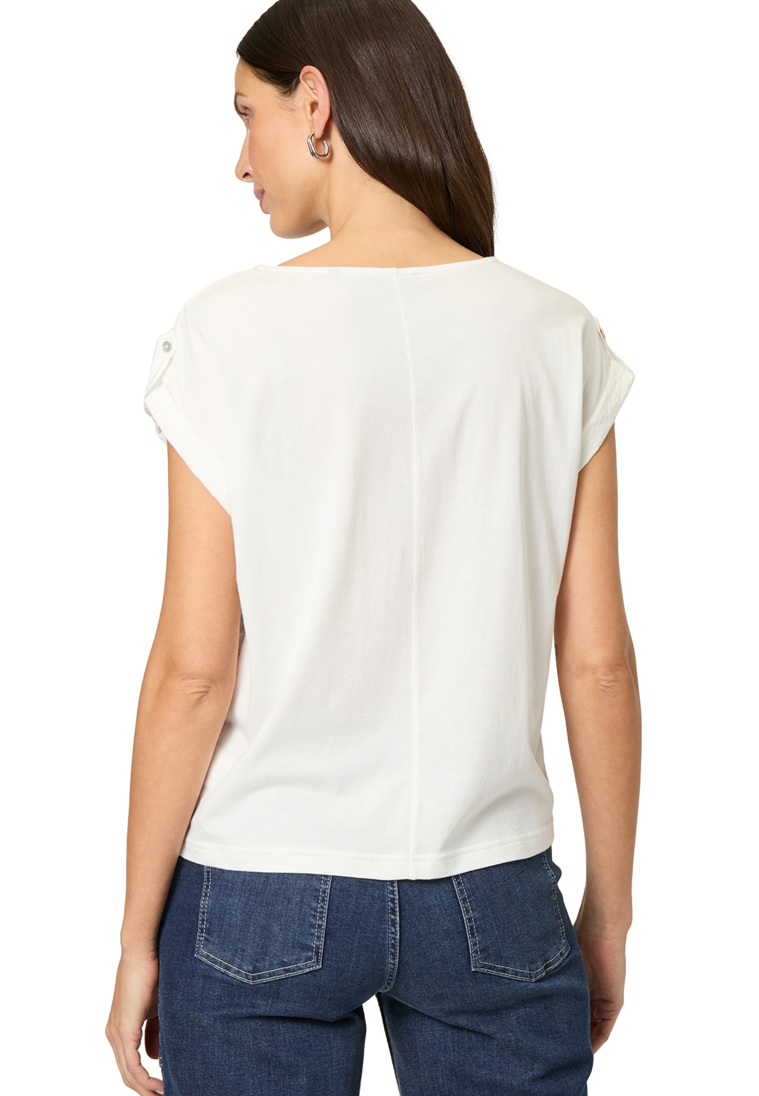 Zero Kurzarmshirt »zero Shirt mit Klappentasche«, (1 tlg.), weiteres Detail