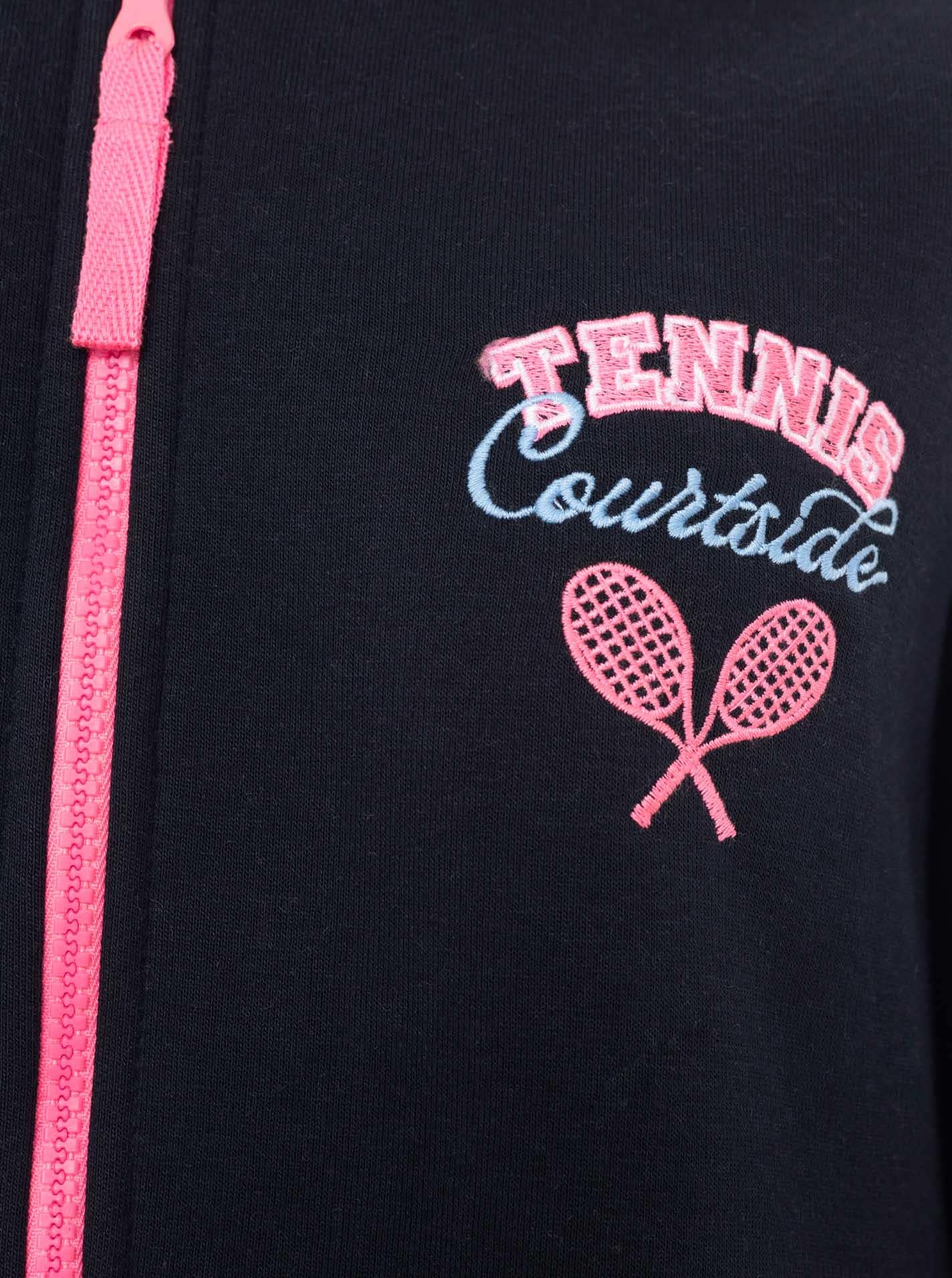 Zwillingsherz Kurzmantel »"Courtside"« Stickerei,Reßverschluß, elastische Bündchen