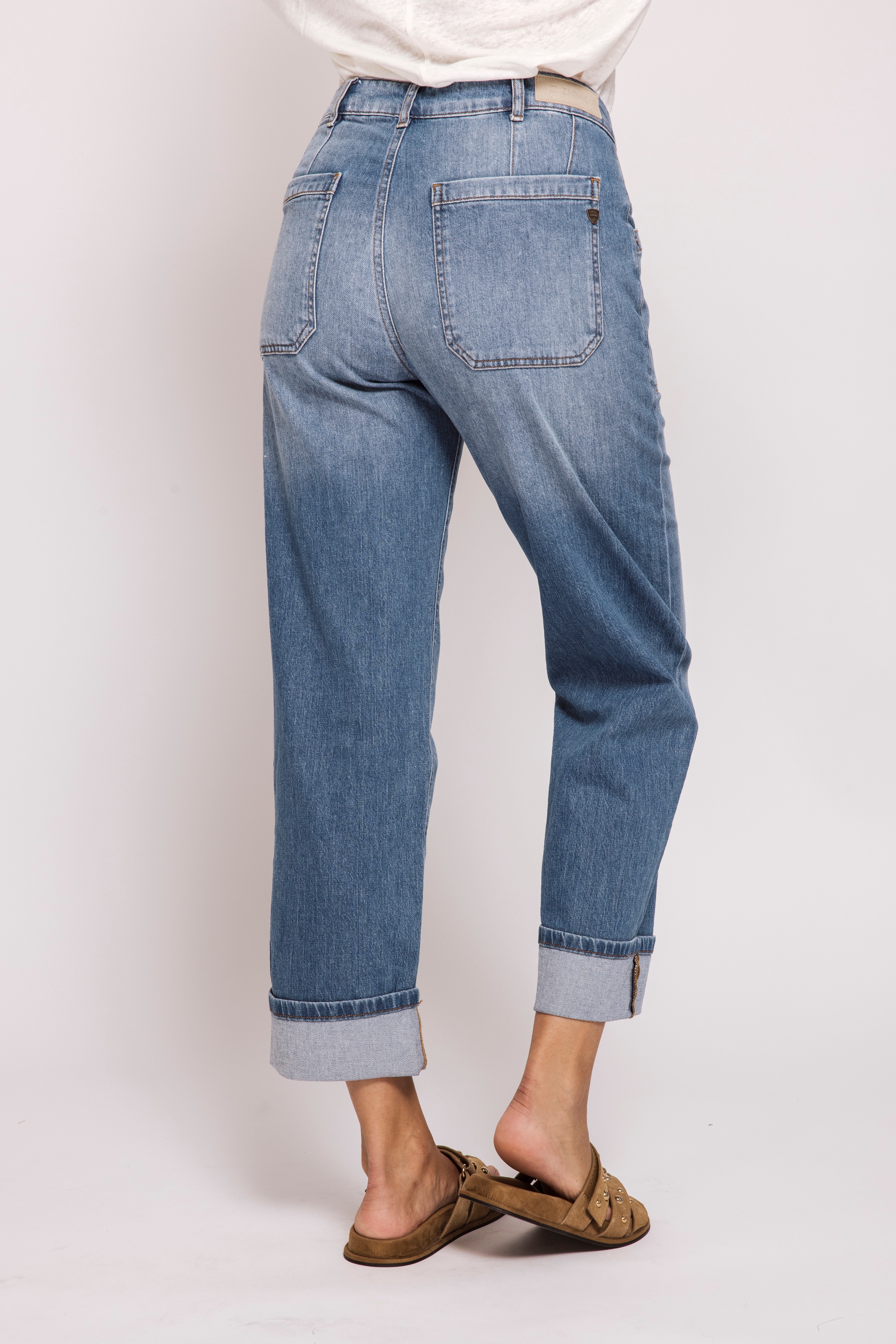 Zhrill Weite Jeans "KARLI" 3/4-Länge mit Aufschlag günstig online kaufen