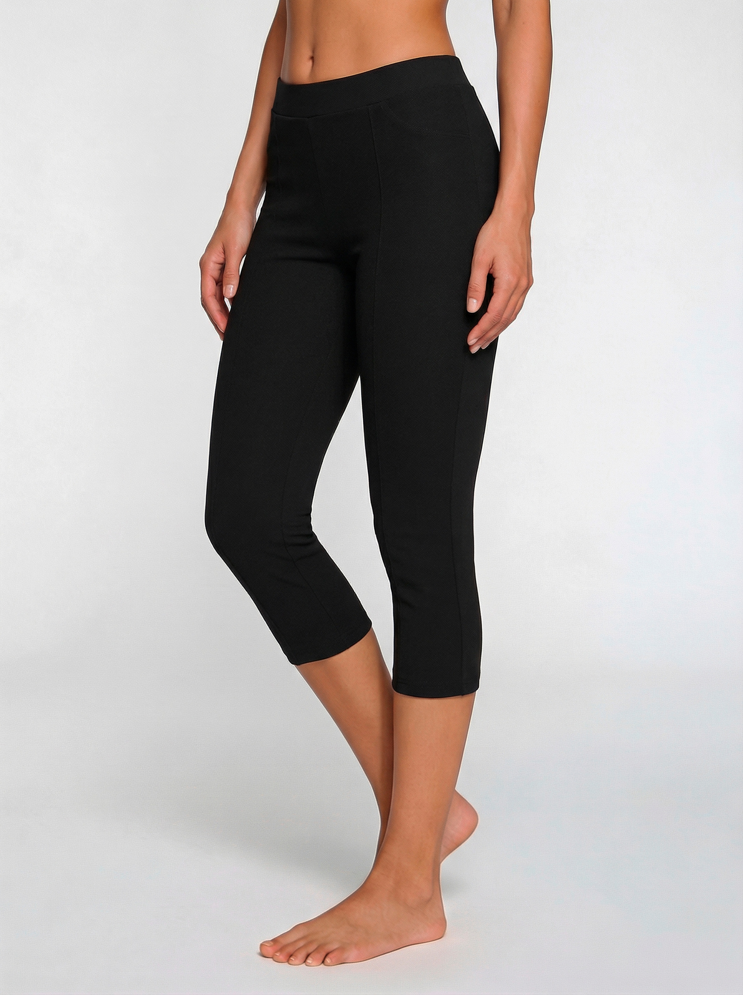 LASCANA Caprileggings "Schlupfhose" mit Biese an den Beinen