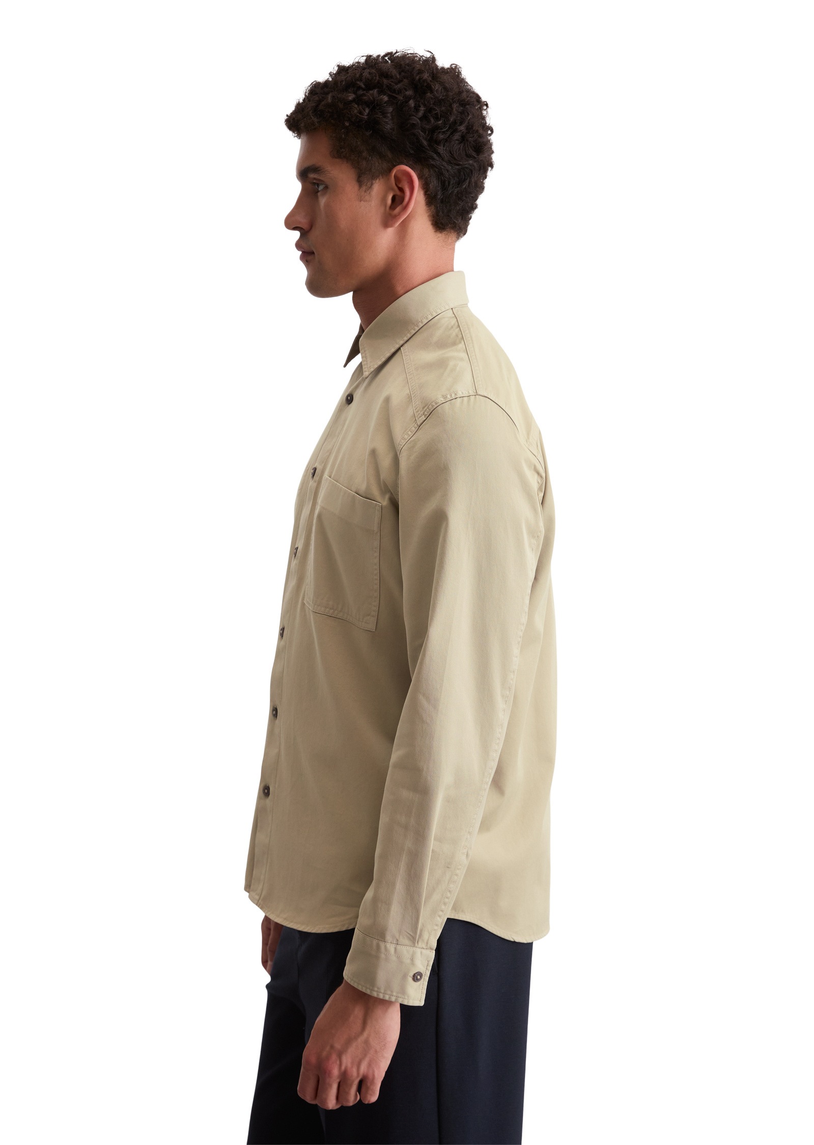 Marc OPolo Langarmhemd "aus softem Bio-Baumwoll-Twill" günstig online kaufen