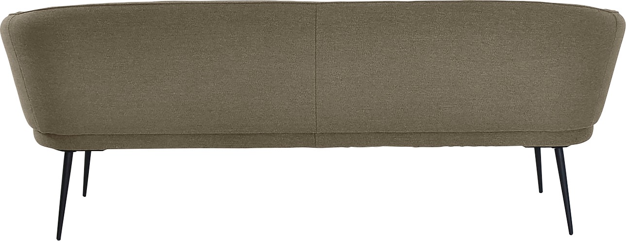 Polsterbank K+W KOMFORT & WOHNEN "ZOOM", beige (sand 35), B:222cm H:87cm T:66cm, Sitzbänke, Polsterbank, 3-Sitzer Polsterbank mit dekorativen Keder 2