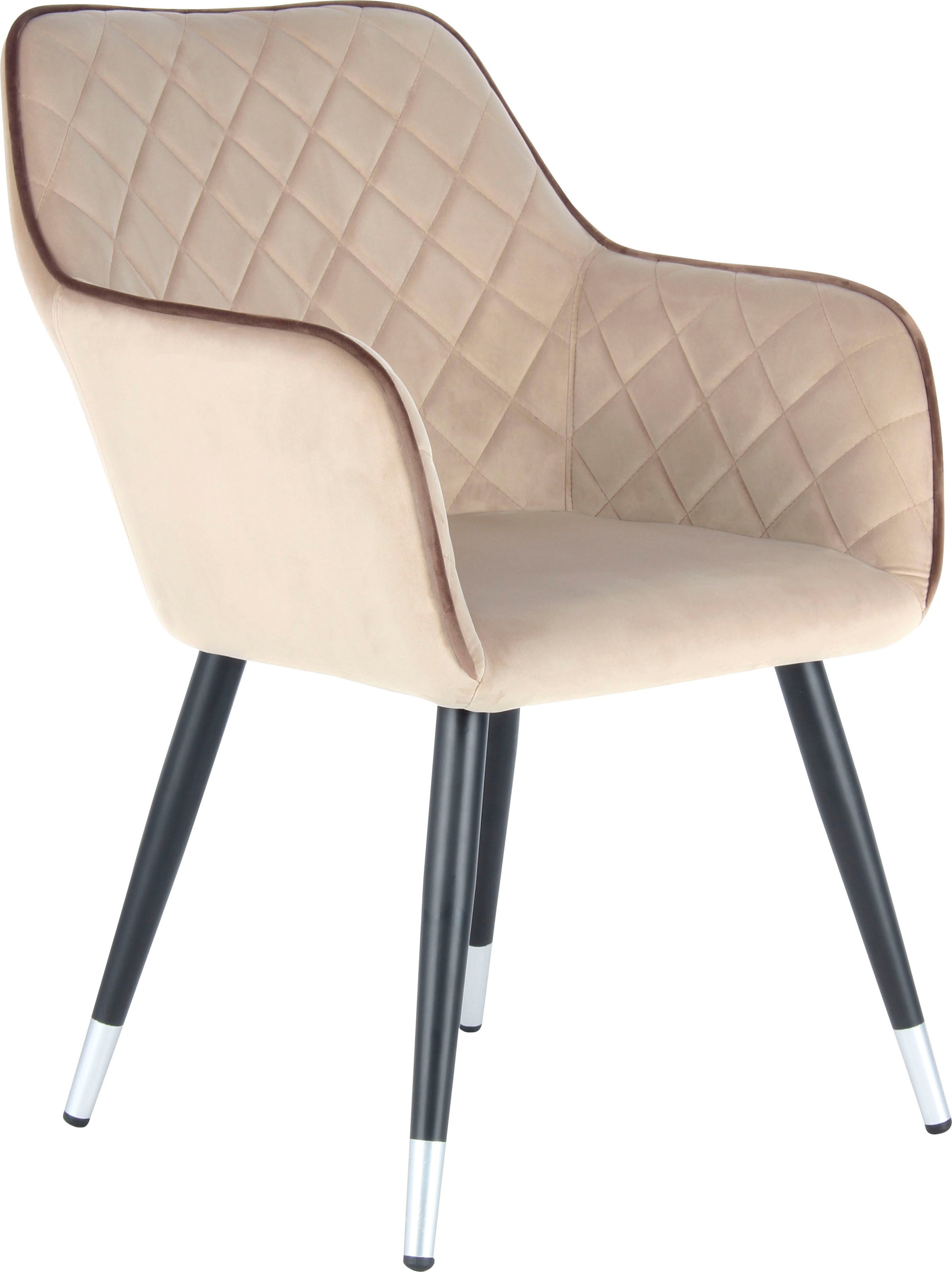 Kayoom Polsterstuhl »Stuhl Amino 525, stilvoller Design-Stuhl, elegante Optik«, 1 St., samtweicher Bezug, elegant, glamourös, elegante Optik