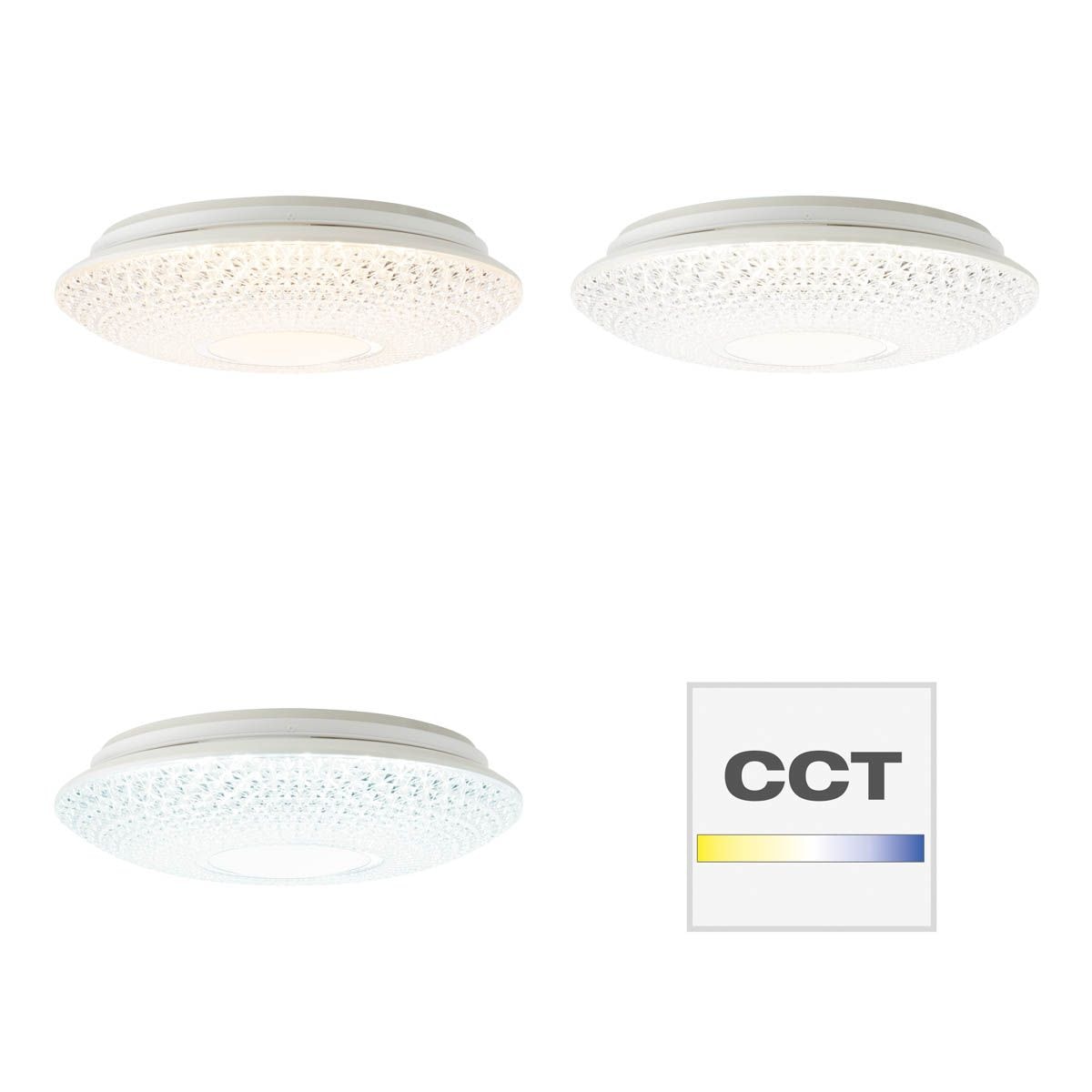 | CCT, »Lucian«, Deckenleuchte RGB-Backlight, BAUR 2000 41 Fernbedienung, cm, Ø Brilliant LED flammig-flammig, dimmbar, lm, weiß 1