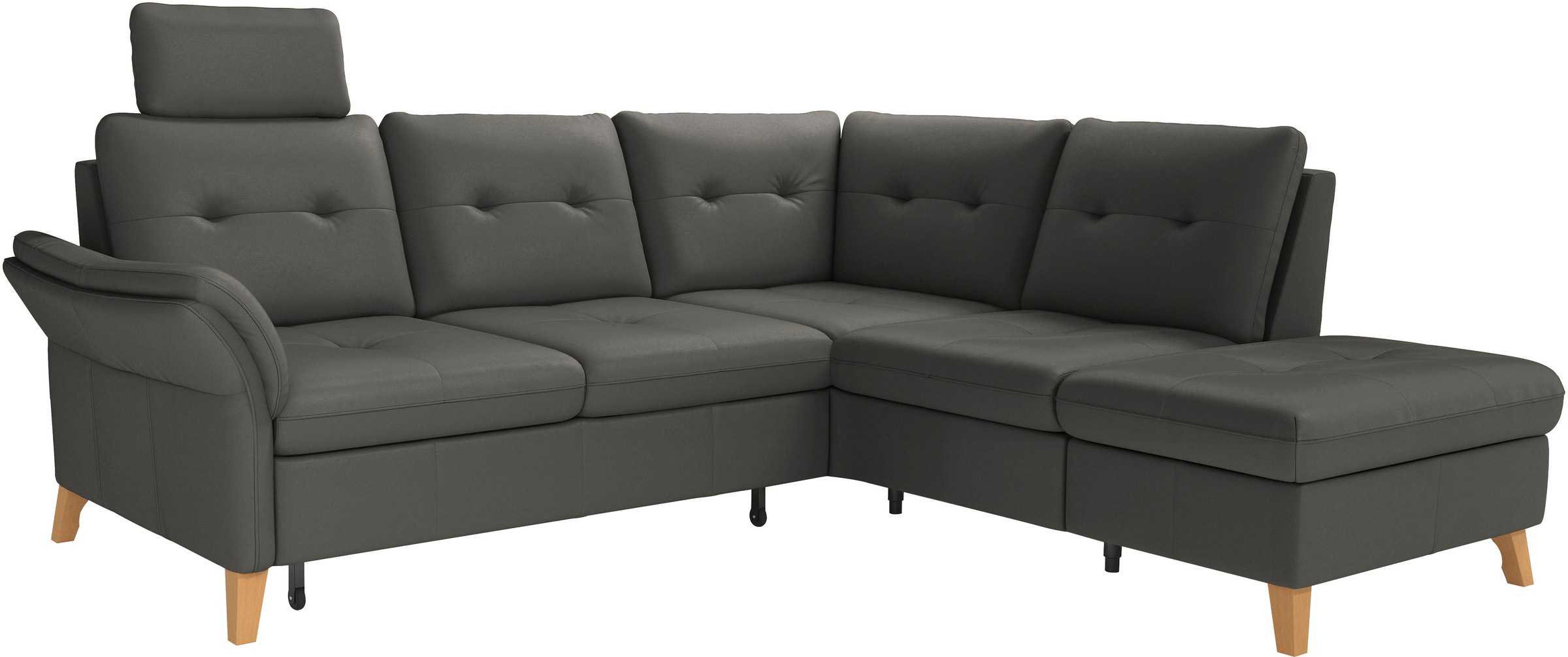 sit&more Ecksofa »Göteborg«, inkl. Sitztiefenverstellung, wahlweise mit Bettfunktion & Bettkasten