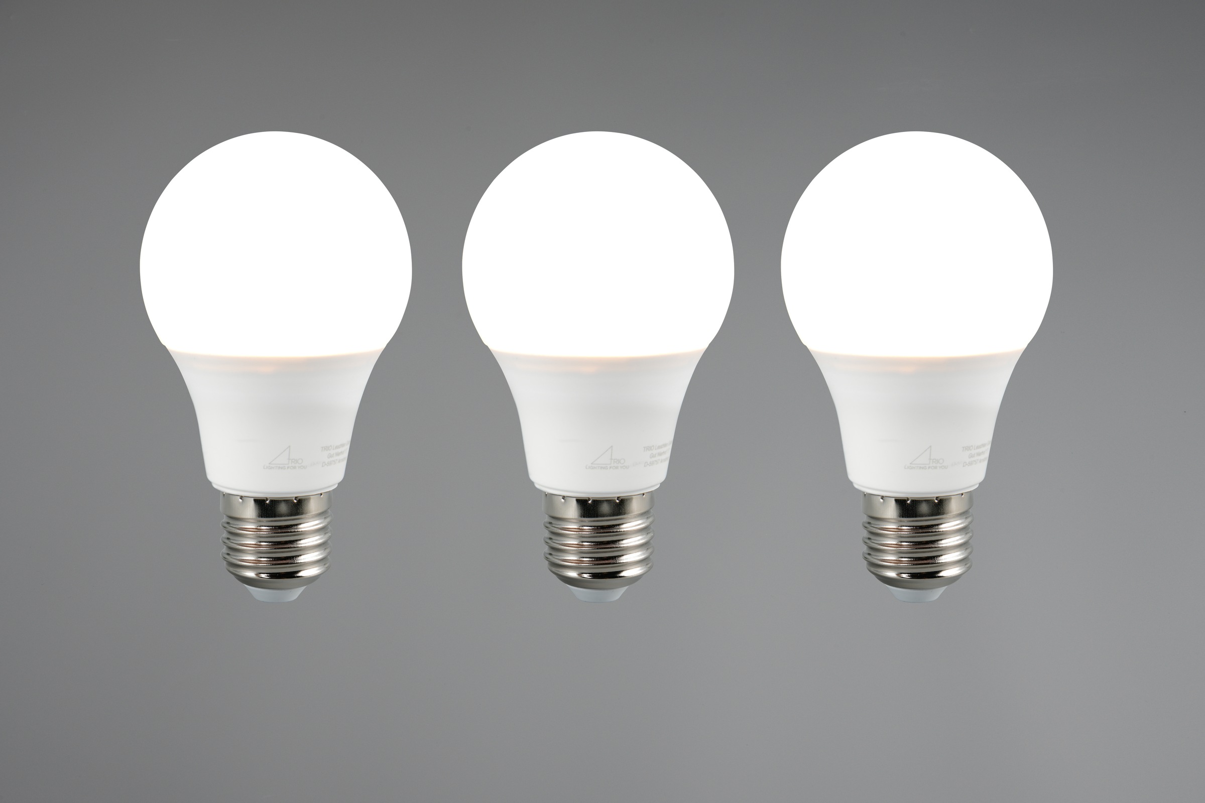 TRIO Leuchten LED-Leuchtmittel »Leuchtmittel Set E27«, E27, 3 St., Warmweiß, 3er Set Leuchtmittel E27 Fassung, Glühbirne E27 LED warmweiß