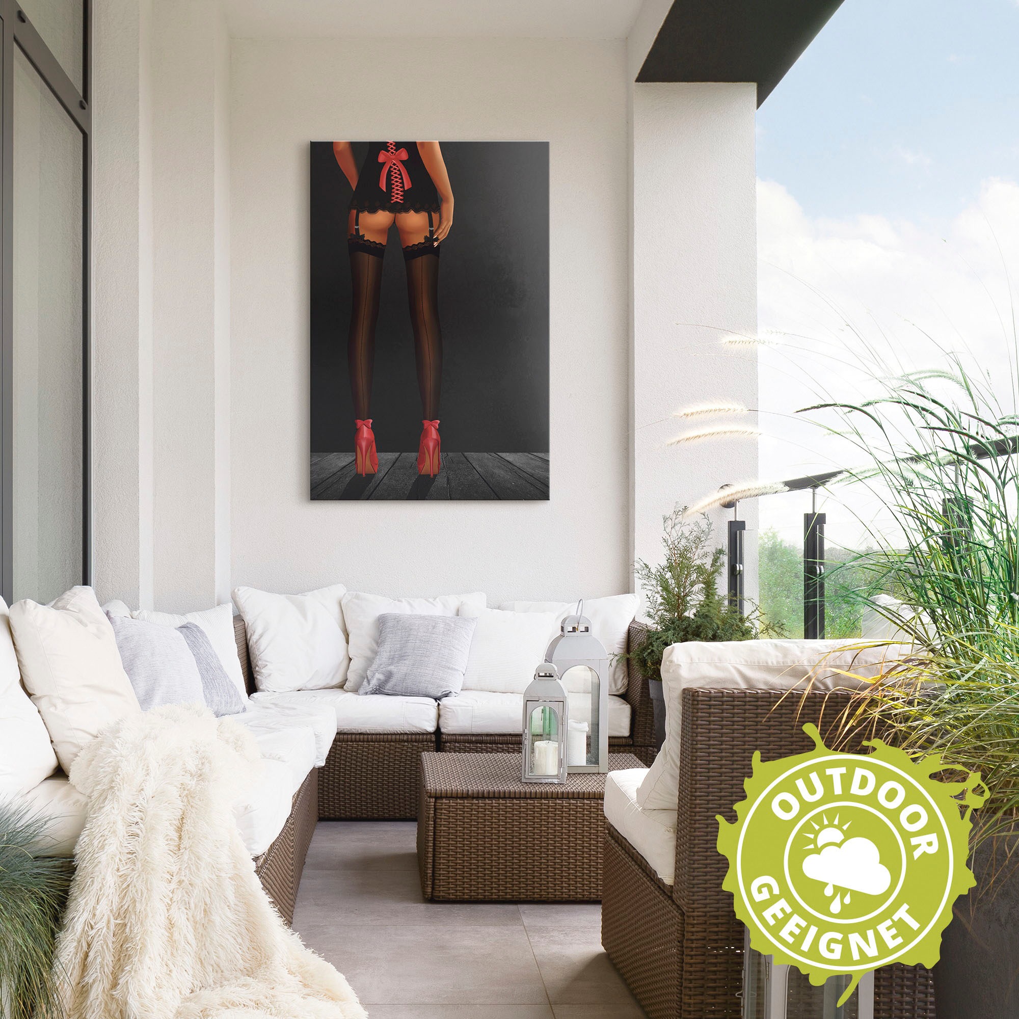 Artland Wandbild "Sexy Beine in High Heels" Frau 1 Stk. tlg. als Alubild, O günstig online kaufen