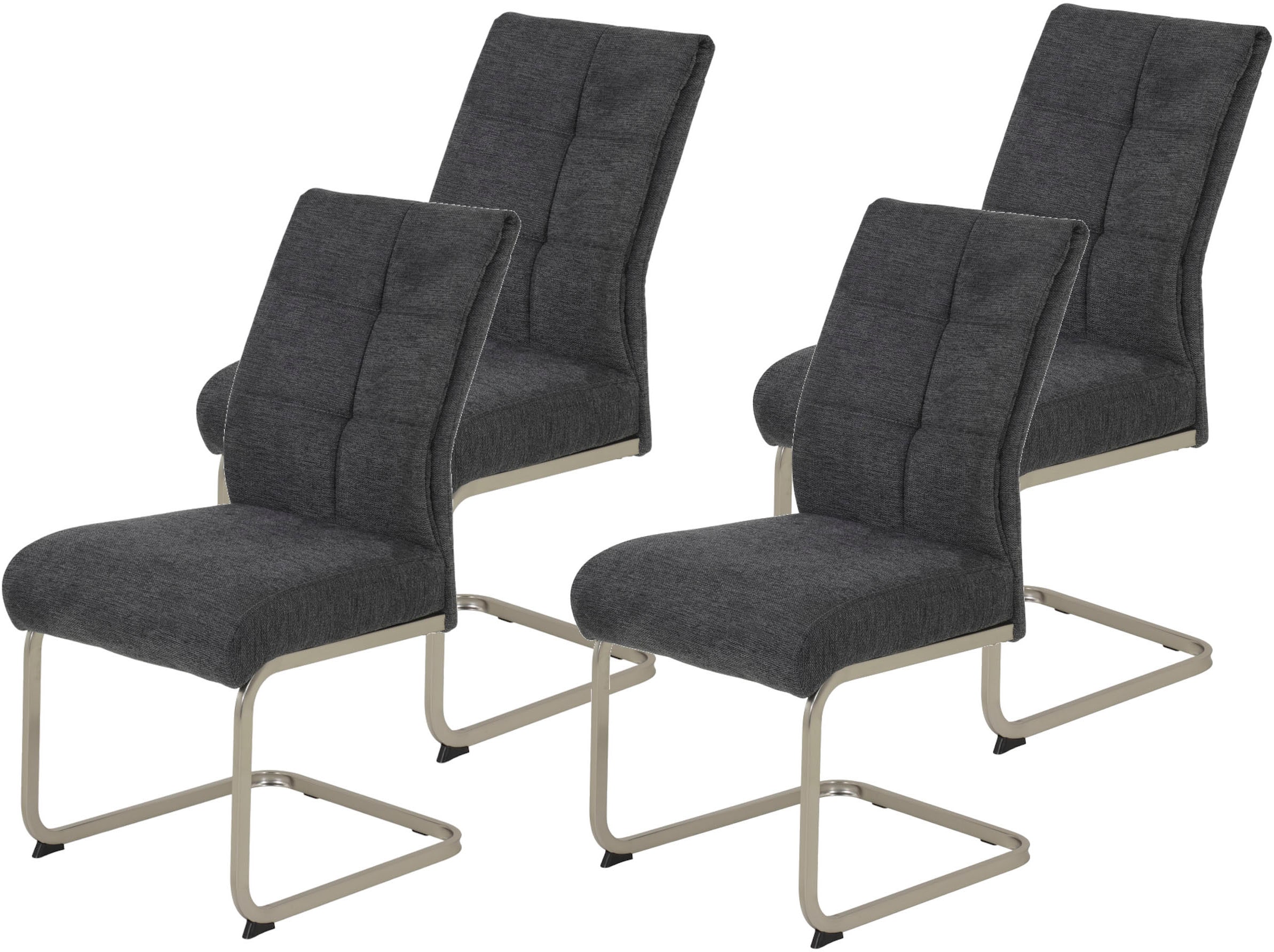 HELA Freischwinger "Ines" (Set) 4 Stk.bequeme Sitzbreite und Federkern Pols günstig online kaufen