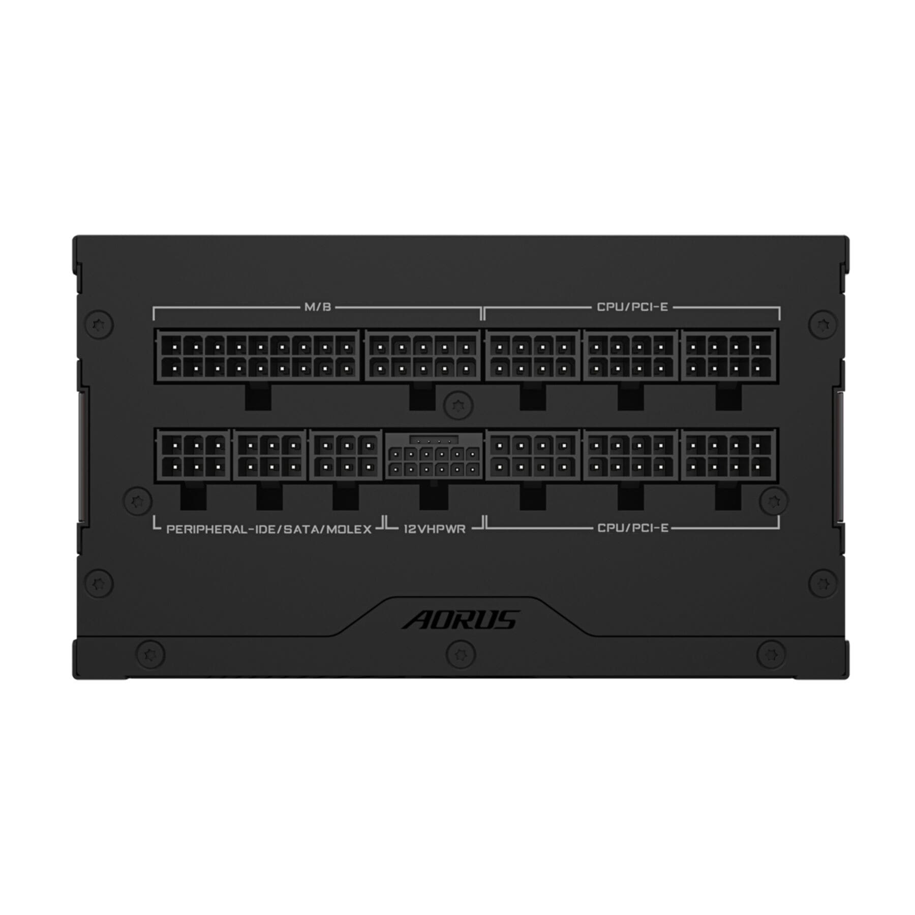 Gigabyte Netzteil »AORUS ELITE P1000W ICE Netzteil - PCIe 5.0, 80 PLUS Platinum, Vollmodu«