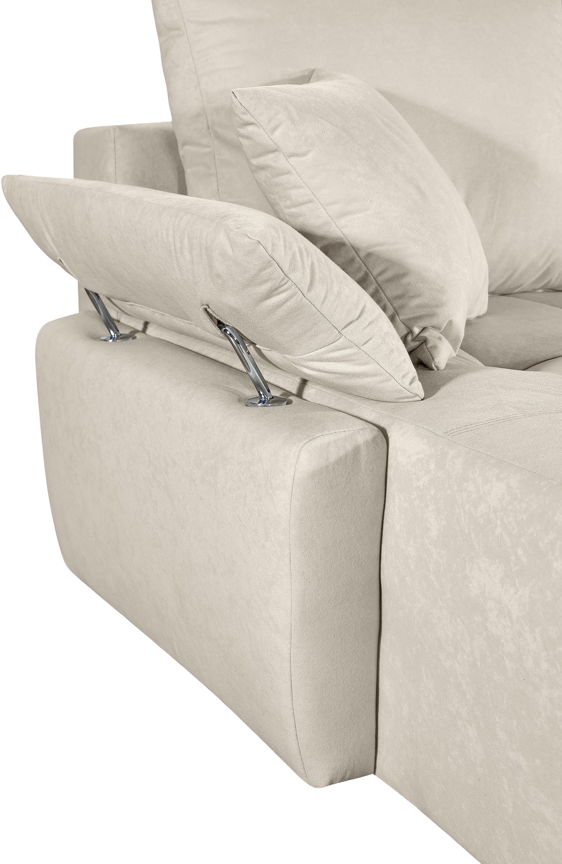 COLLECTION AB Wohnlandschaft »Funtastic U-Form, B:288 cm, Schlaffunktion, Bettkasten, auch in Cord« Schlaffunktion, Bonnelfederkern, Rückenkissen, Armteilverstellung