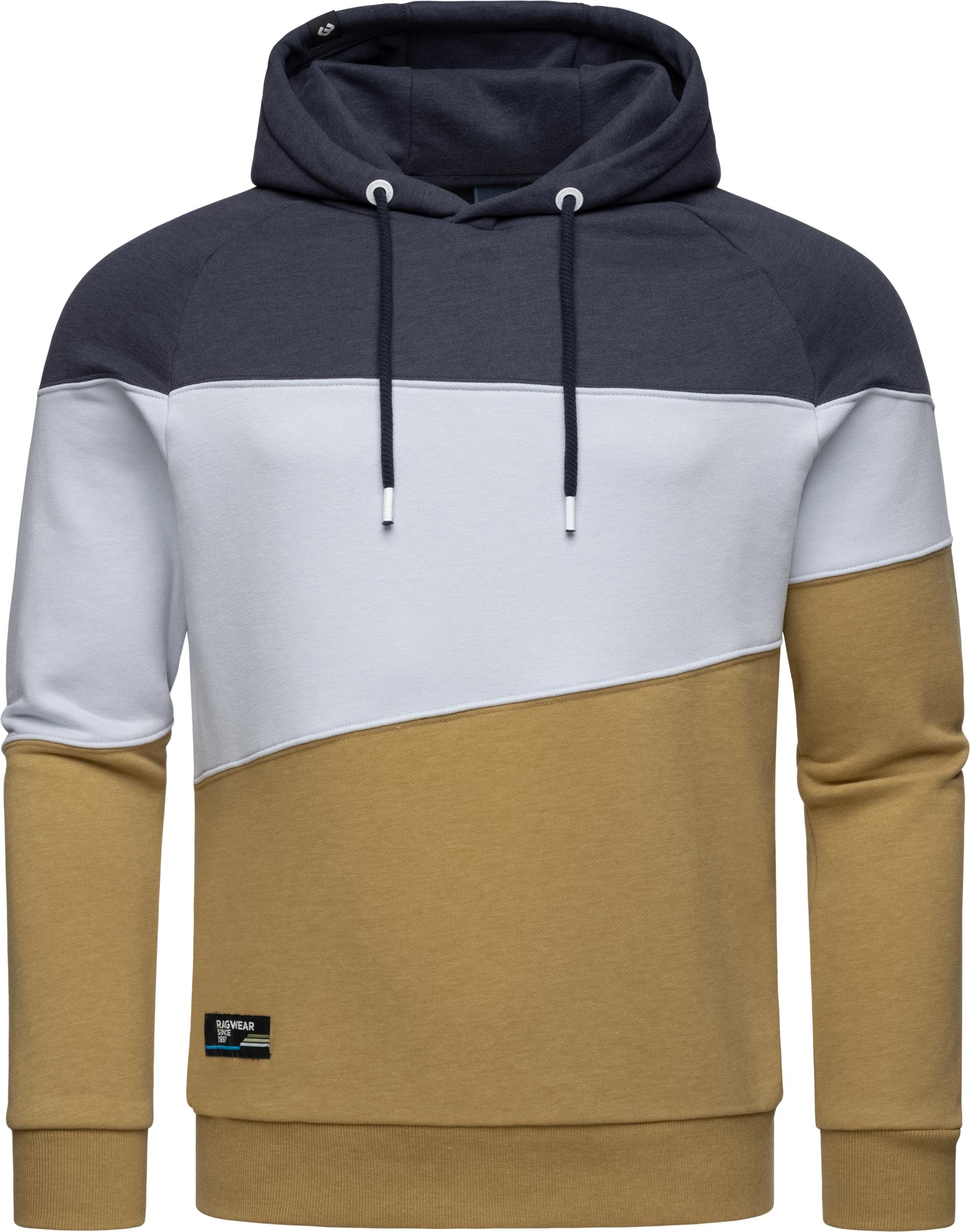 Ragwear Kapuzenpullover »Thres«, Sportlicher Herren Pullover mit Blockstreifen