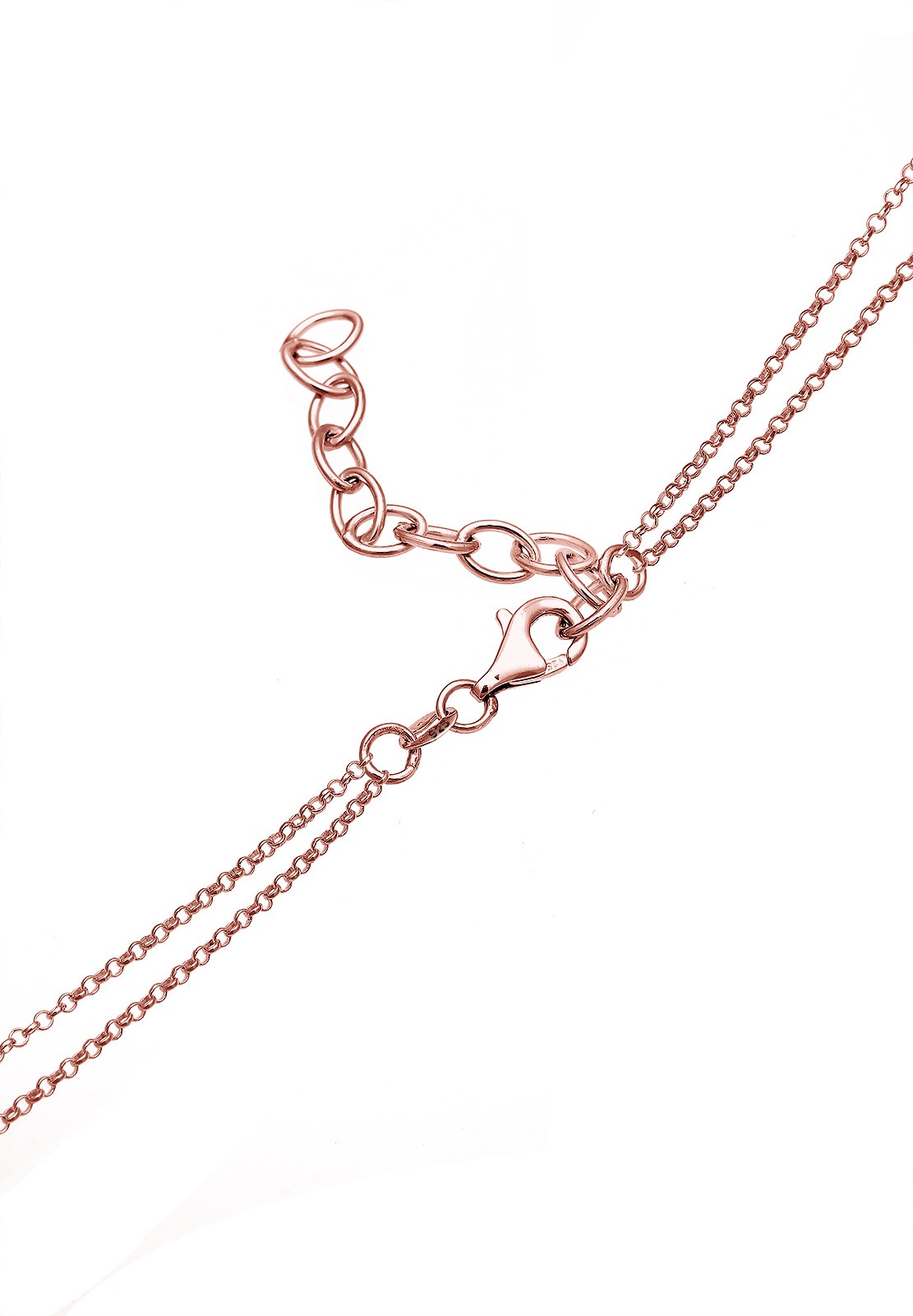 Elli Gliederkette »Dreieck Viereck Layer 925 Sterling Silber«