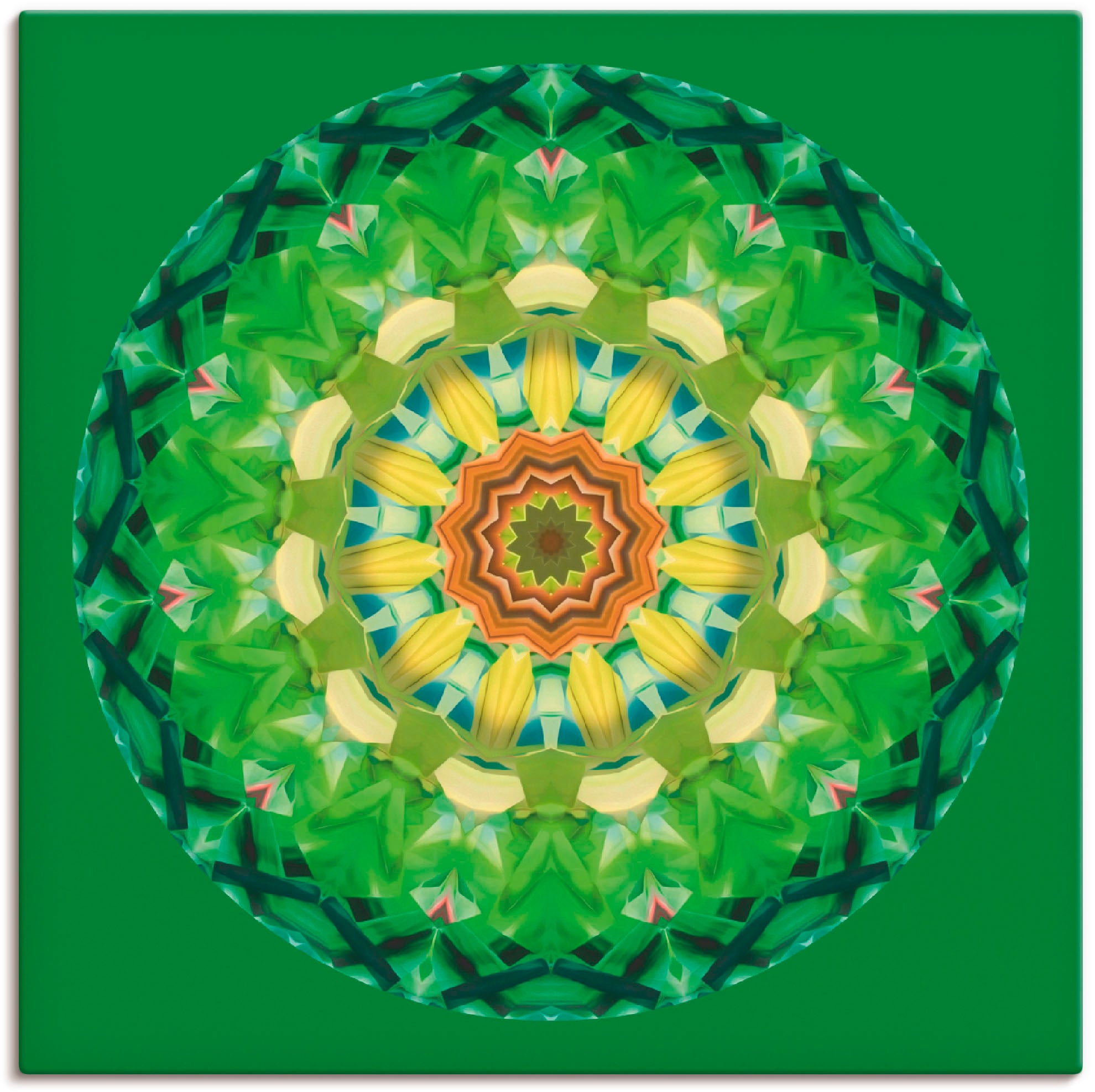 Artland Leinwandbild "Mandala II", Muster, (1 St.), auf Keilrahmen gespannt
