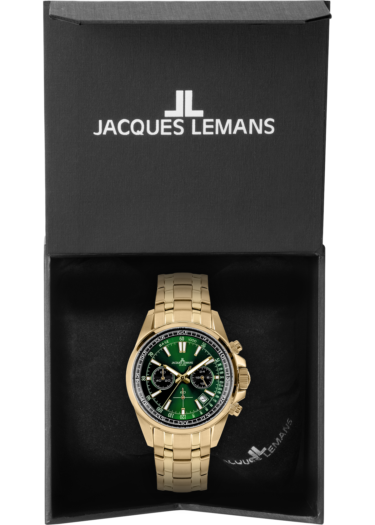Jacques Lemans Chronograph »Liverpool« Quarzuhr, Armbanduhr, Herrenuhr, Edelstahlarmband, analog, Tag