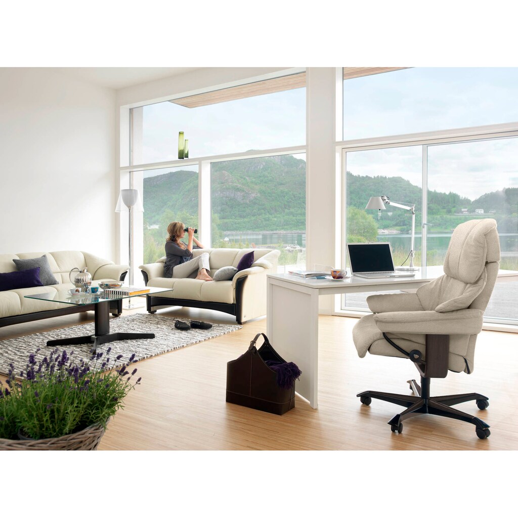 Stressless® Relaxsessel »Reno«, mit Home Office Base, Größe M, Gestell Wenge