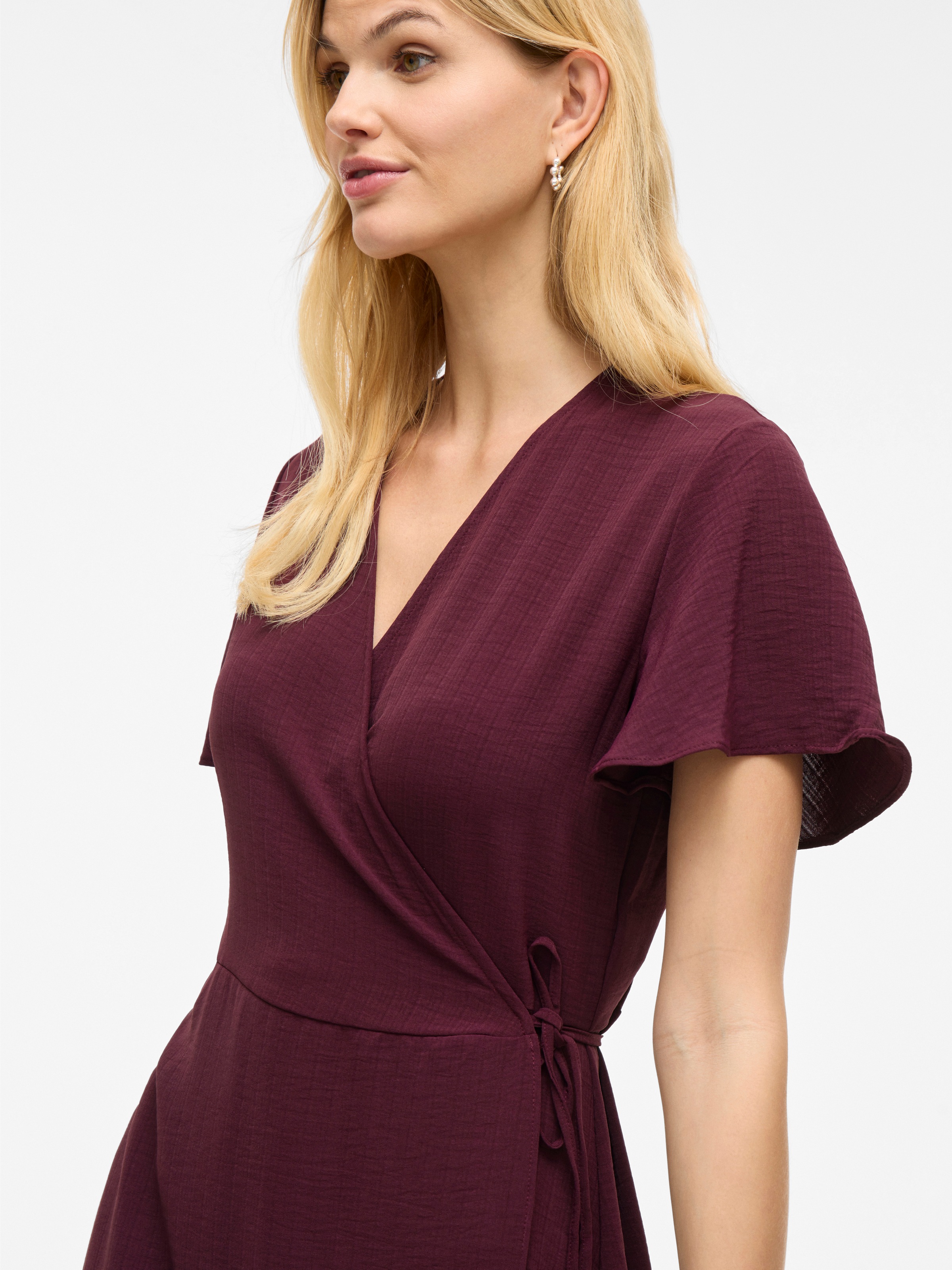 Thumbnail - Vila Wickelkleid "VILOVIE S/S WRAP MIDI DRESS - NOOS", Sommerkleid