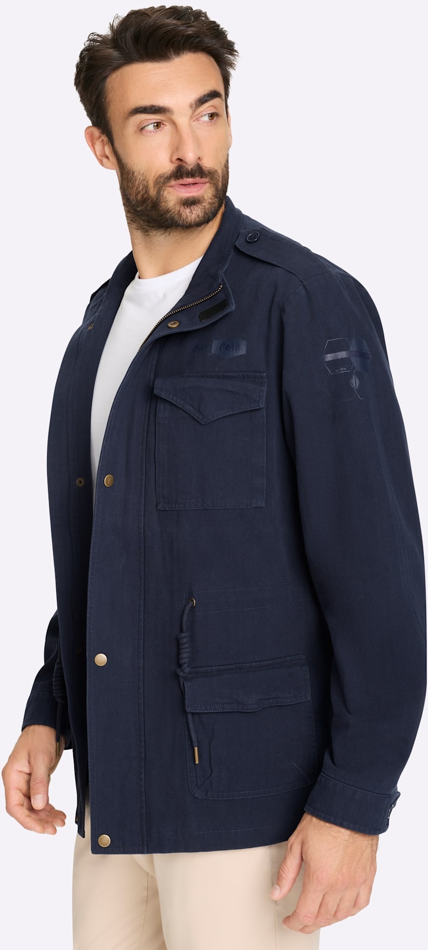 Marco Donati Langjacke ohne Kapuze