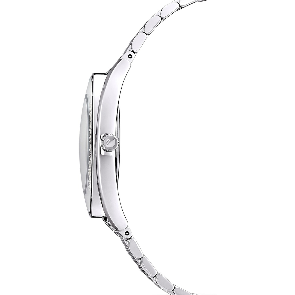 Swarovski Quarzuhr »CRYSTALLINE AURA, 5519462«, Armbanduhr, Damenuhr, Swarovski-Kristalle, Swiss Made