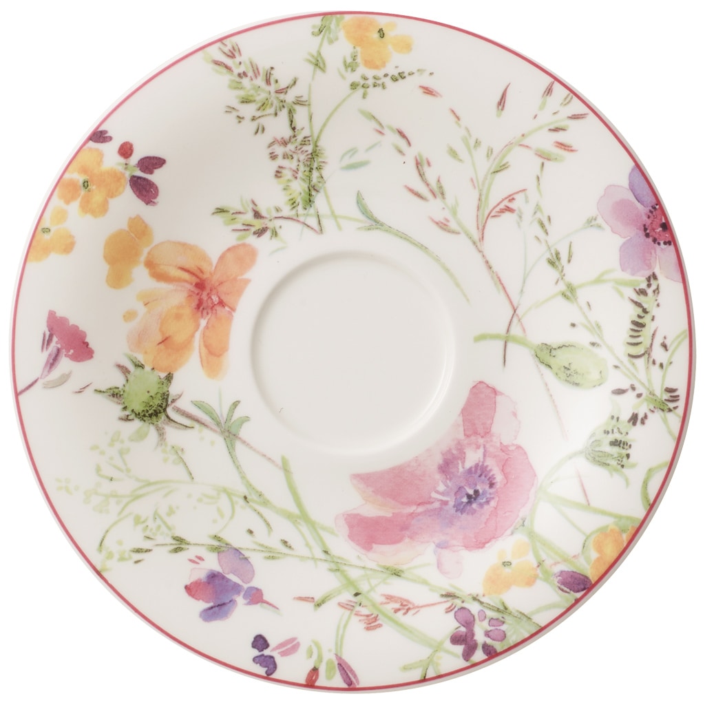 VILLEROY & BOCH Untertasse "Teeuntertasse Mariefleur Tea ø 16,7 cm bunt", bunt, Speiseteller